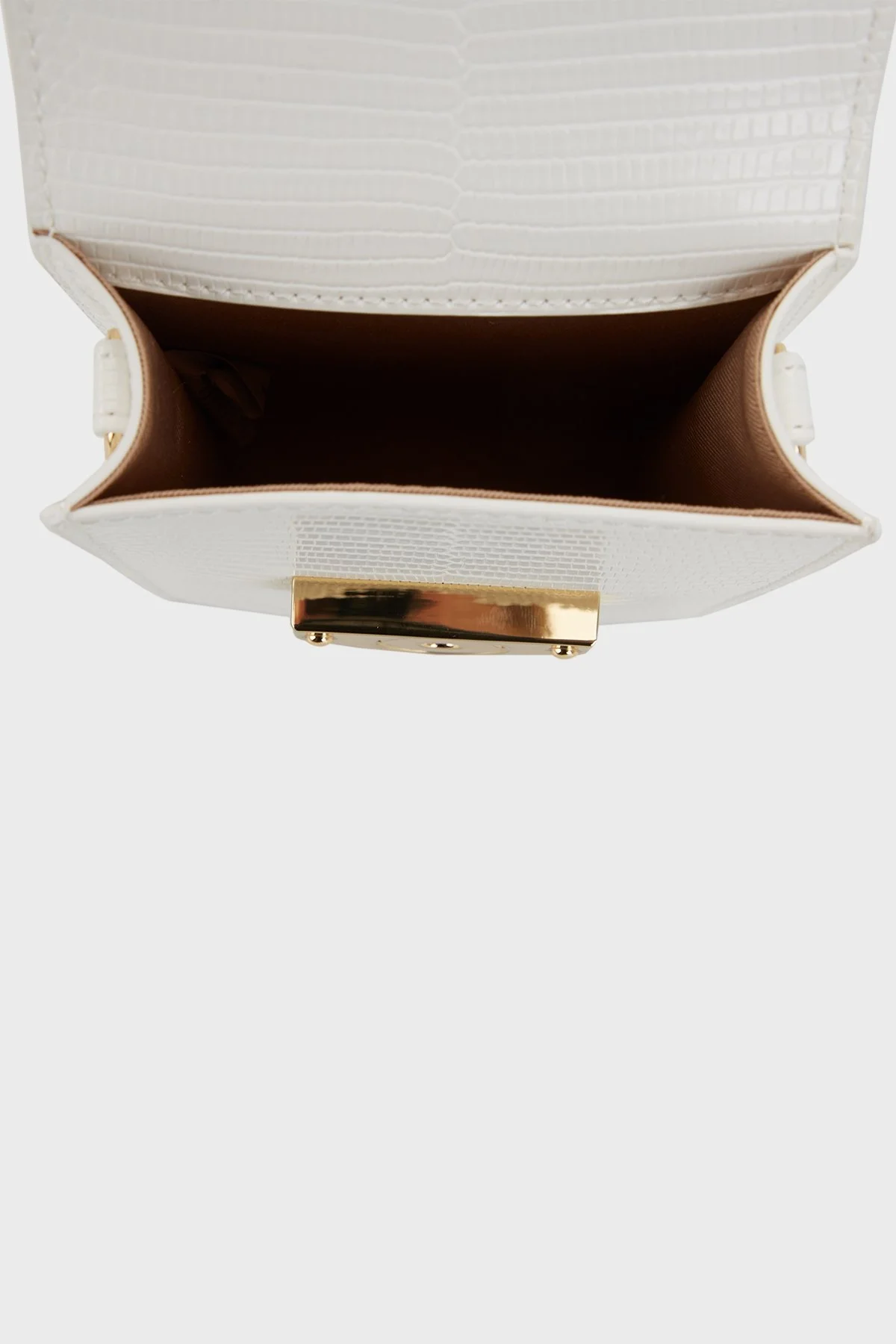 Love Moschino Logolu Zincir Askılı Bayan Telefon Çantası JC5727PP0GKU0100 BEYAZ - 4