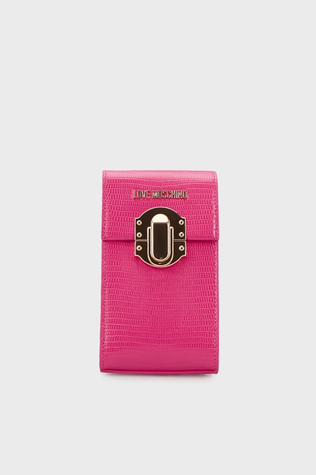 Love Moschino Logolu Zincir Askılı Bayan Telefon Çantası JC5727PP0GKU0604 FUŞYA - 1