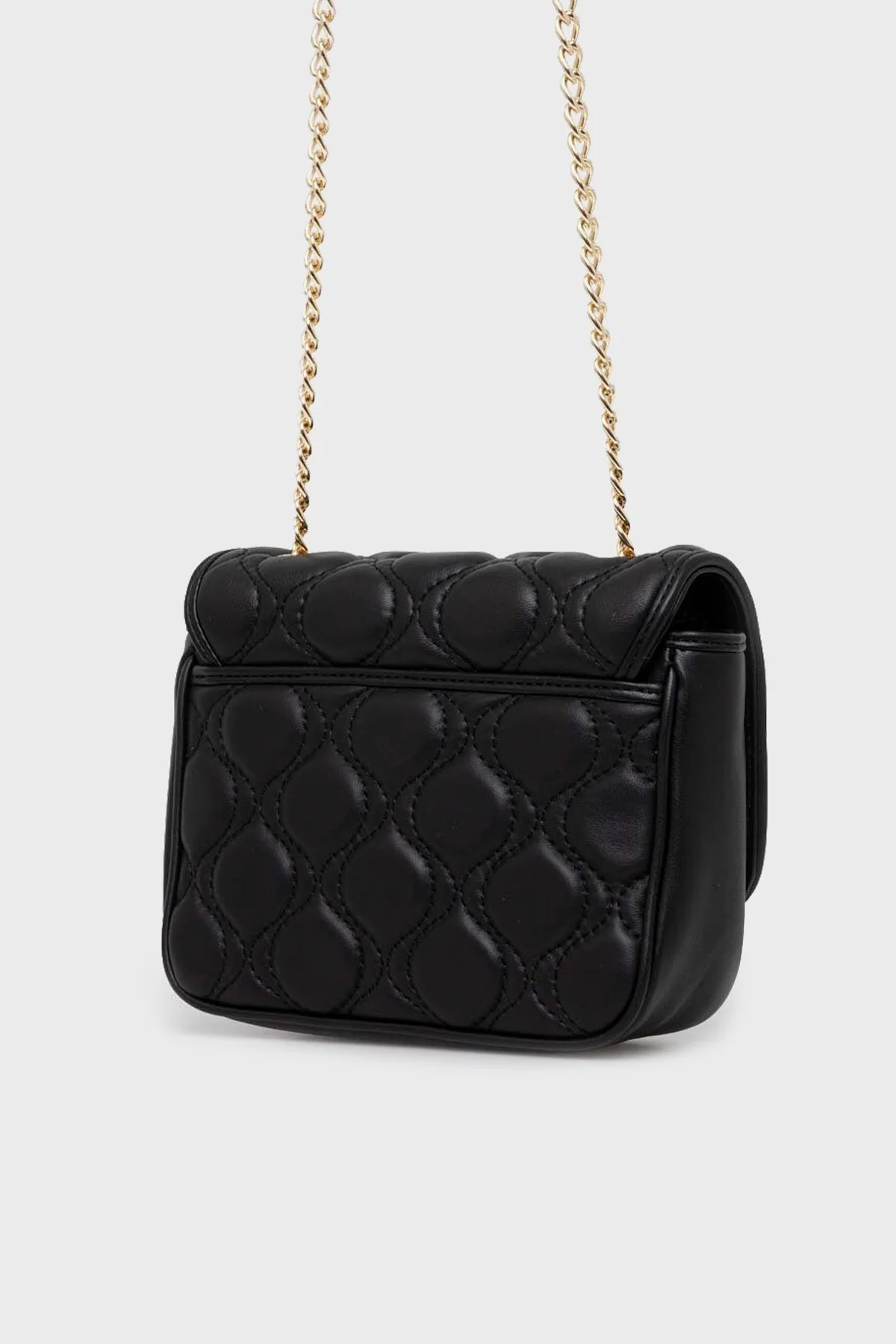 Love Moschino Logolu Zincir Askılı Deri Bayan Çanta JC4242PP0HK1200A SİYAH - 4