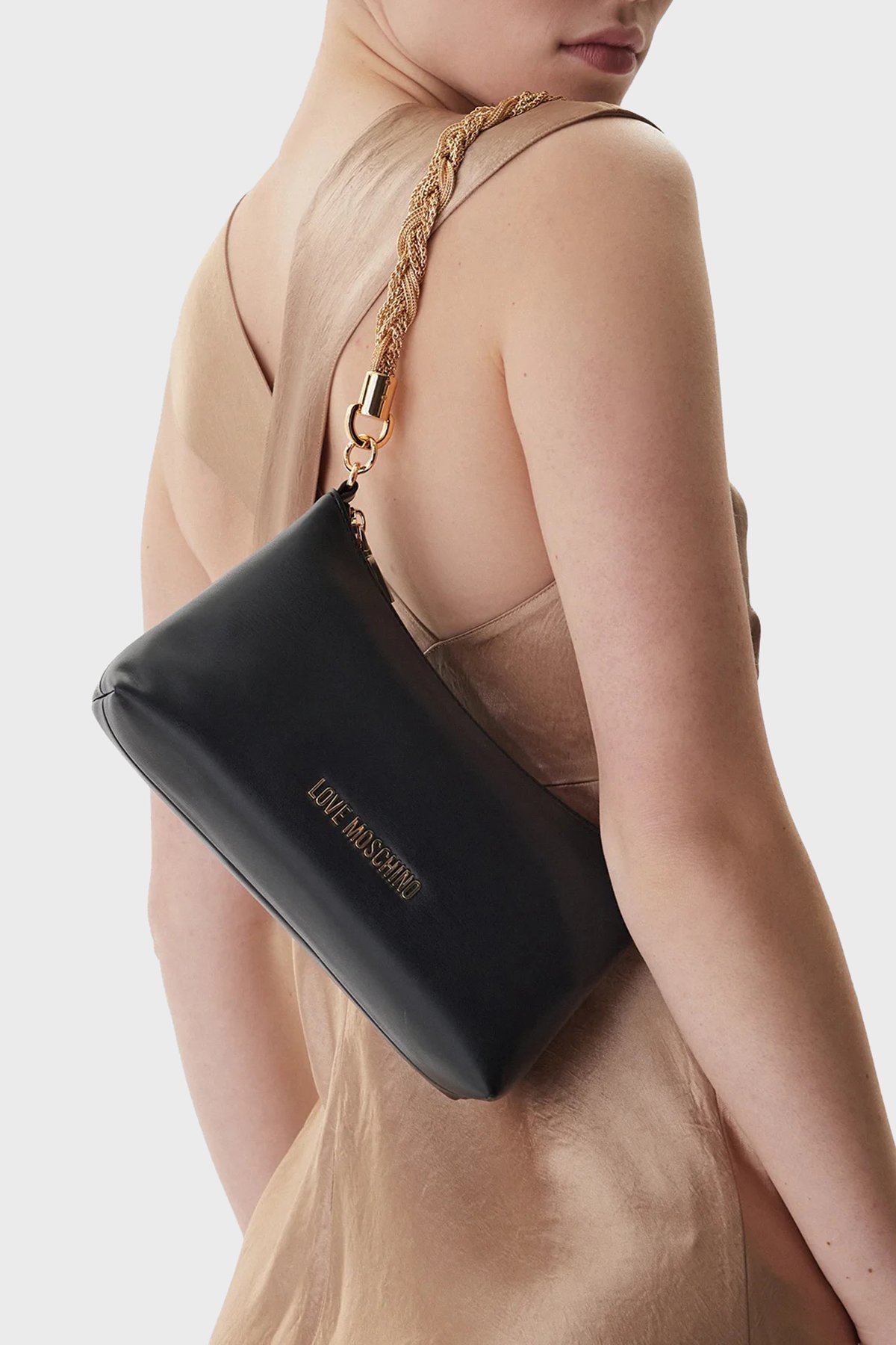 ミエコ Love Moschino Logolu Zincir Askılı Kadın Çanta JC4143PP1OLX0000