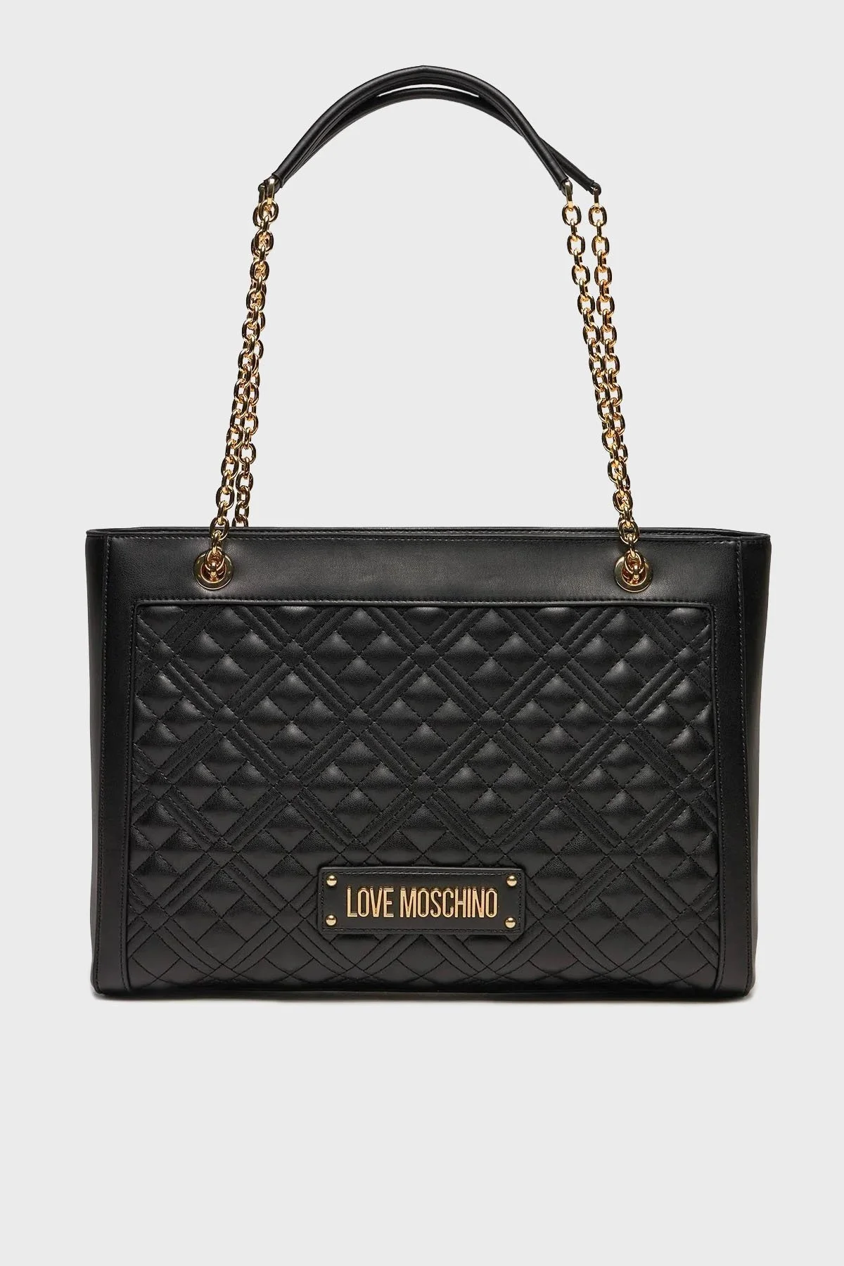 Love Moschino Logolu Zincir Askılı Kapitone Bayan Çanta JC4006PP0ILA0000 SİYAH - 1
