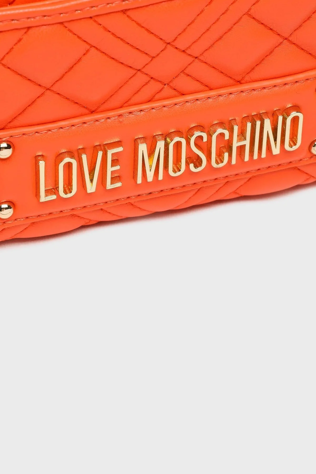 Love Moschino Logolu Zincir Askılı Kapitone Bayan Çanta JC4017PP1GLA0450 TURUNCU - 6