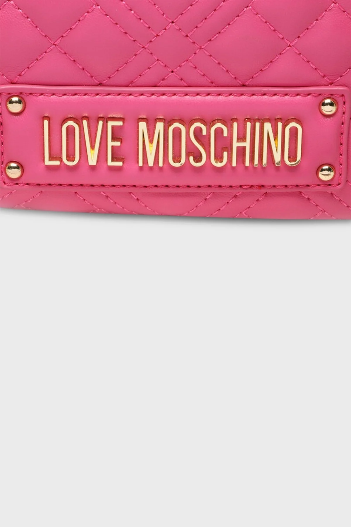 Love Moschino Logolu Zincir Askılı Kapitone Bayan Çanta JC4017PP1GLA0615 FUŞYA - 6