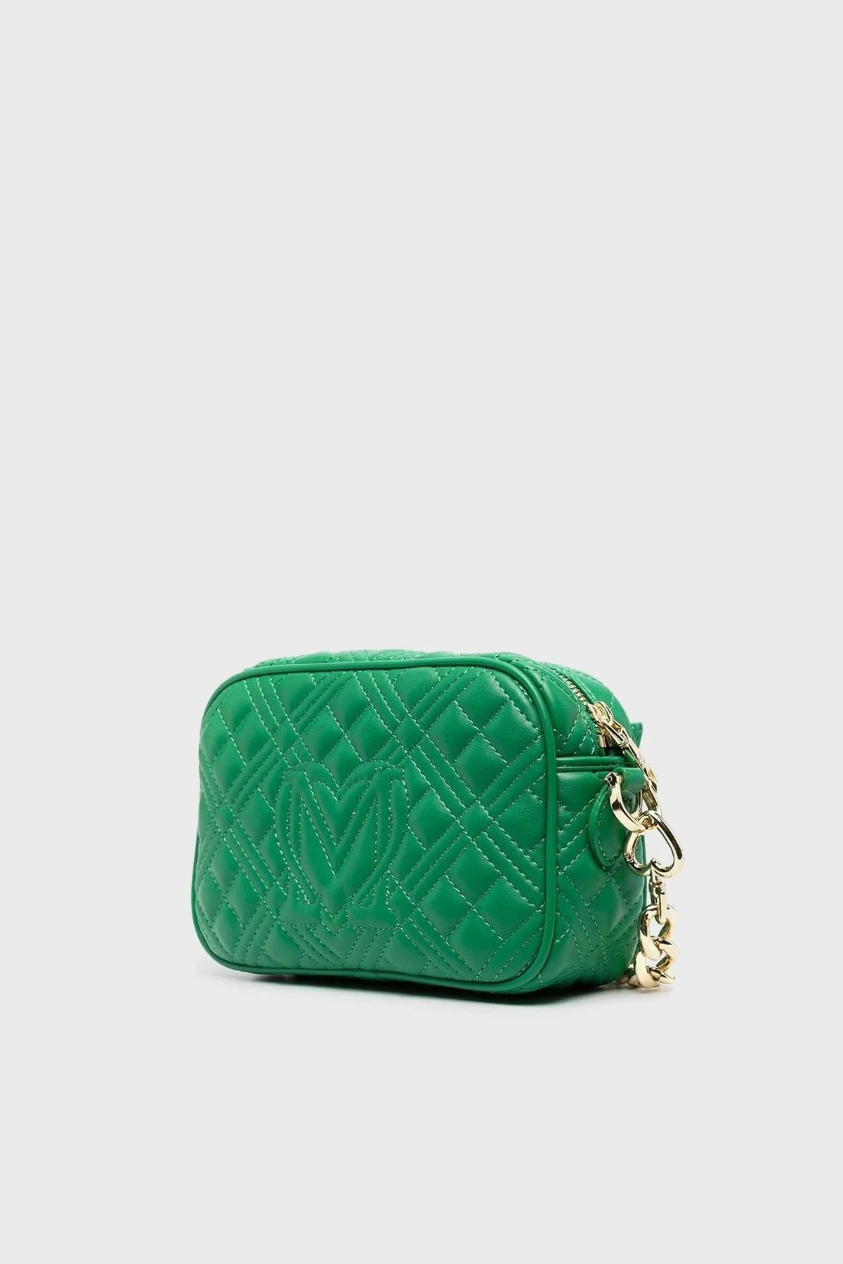 Love Moschino Logolu Zincir Askılı Kapitone Bayan Çanta JC4017PP1GLA0801 YEŞİL - 3