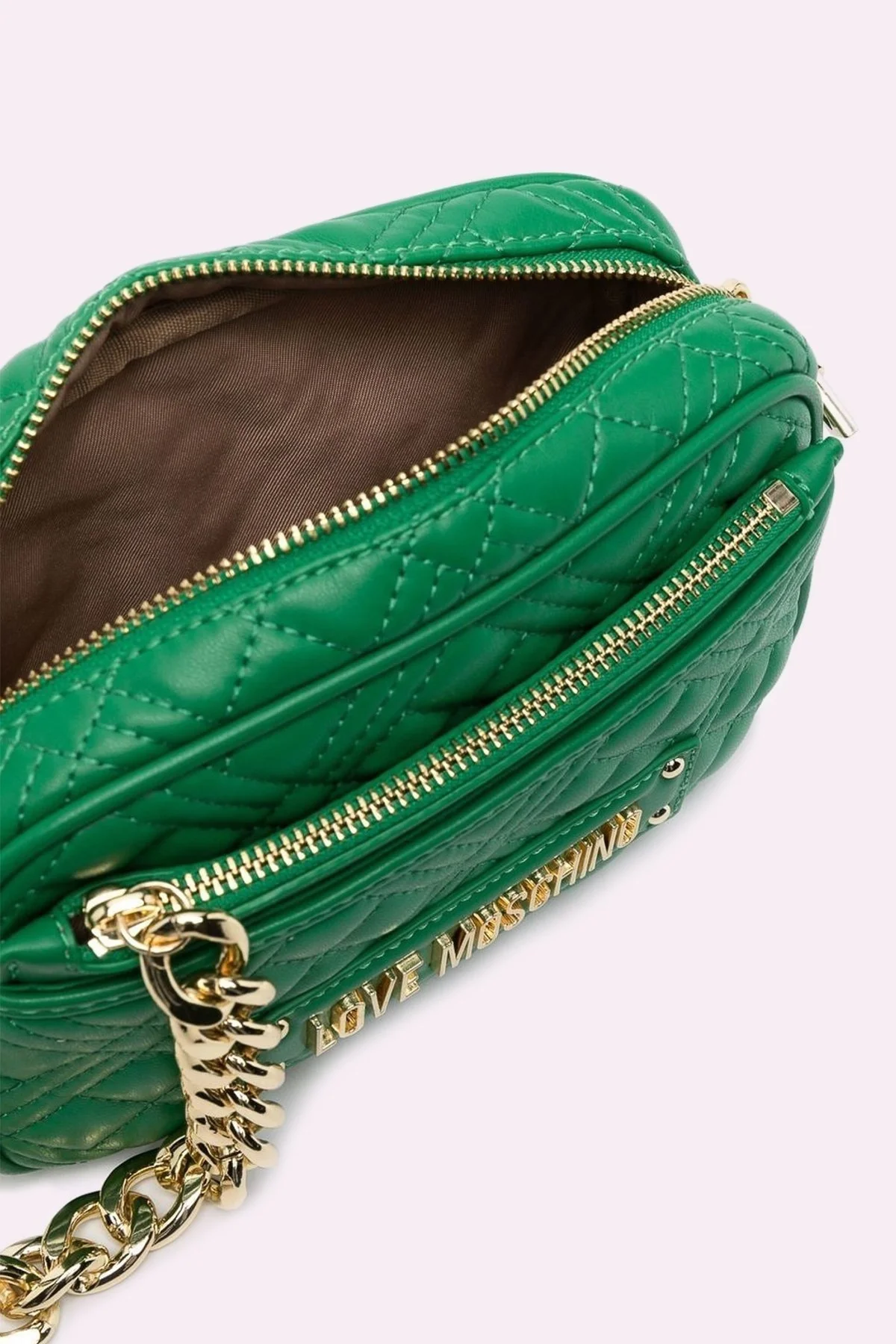 Love Moschino Logolu Zincir Askılı Kapitone Bayan Çanta JC4017PP1GLA0801 YEŞİL - 4