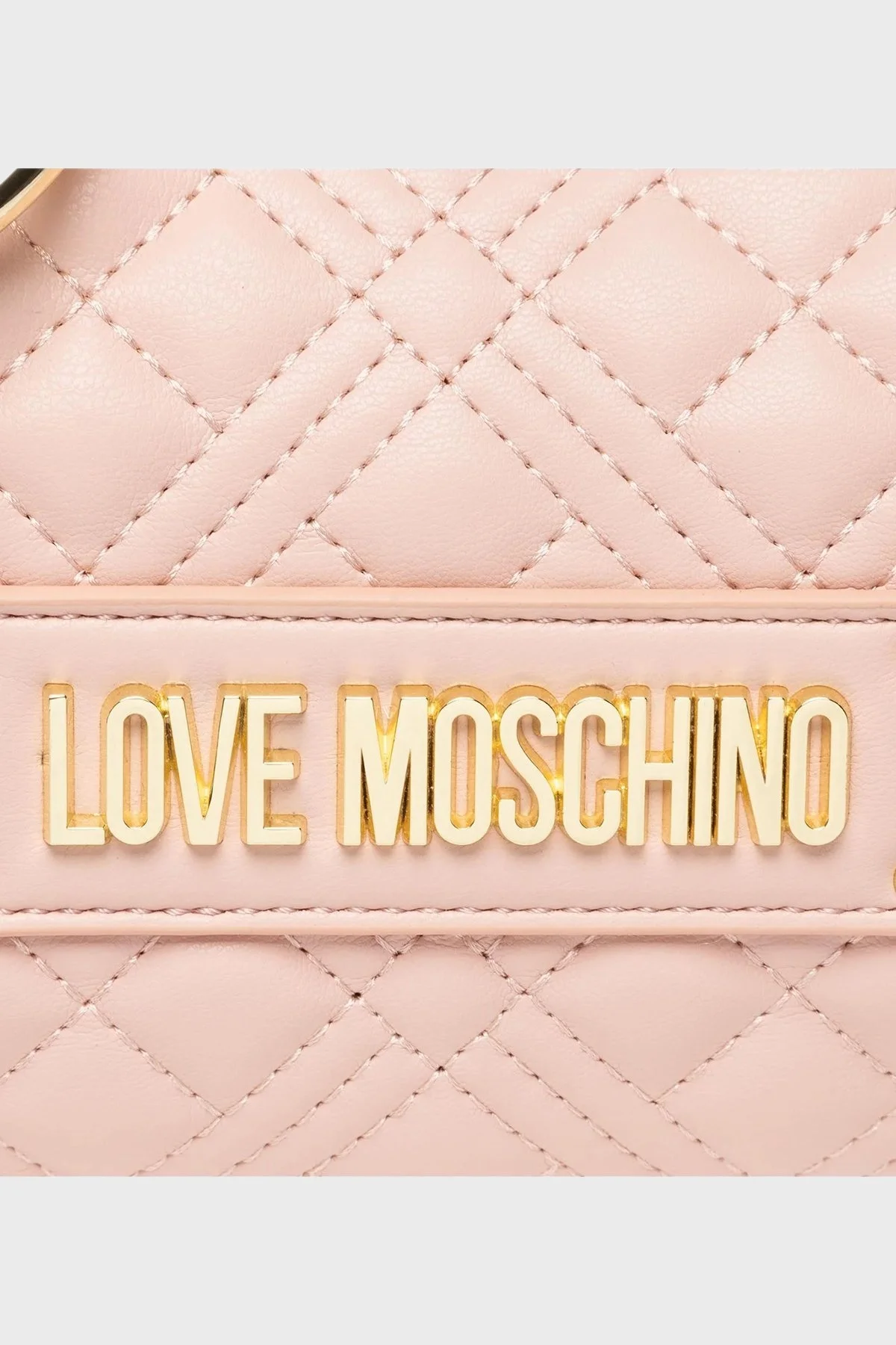 Love Moschino Logolu Zincir Askılı Kapitone Bayan Çanta JC4027PP1FLA0601 PUDRA - 3
