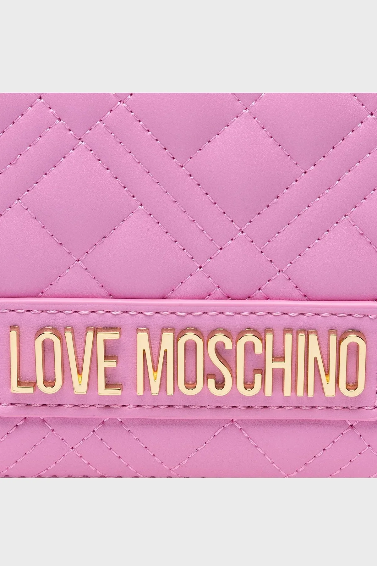 Love Moschino Logolu Zincir Askılı Kapitone Bayan Çanta JC4079PP0FLA0651 PEMBE - 5