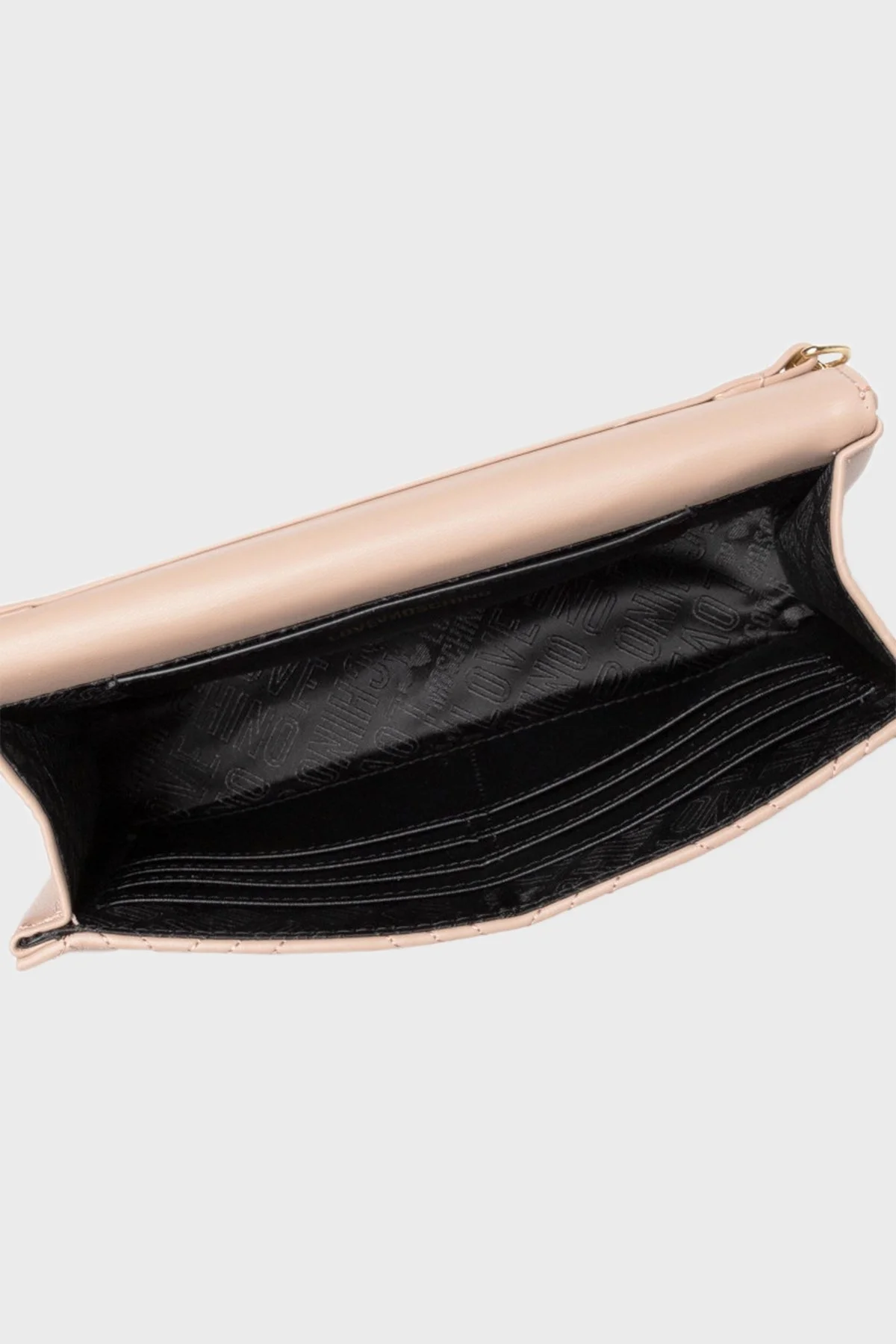 Love Moschino Logolu Zincir Askılı Kapitone Bayan Çanta JC4079PP1FLA0107 BEJ - 5
