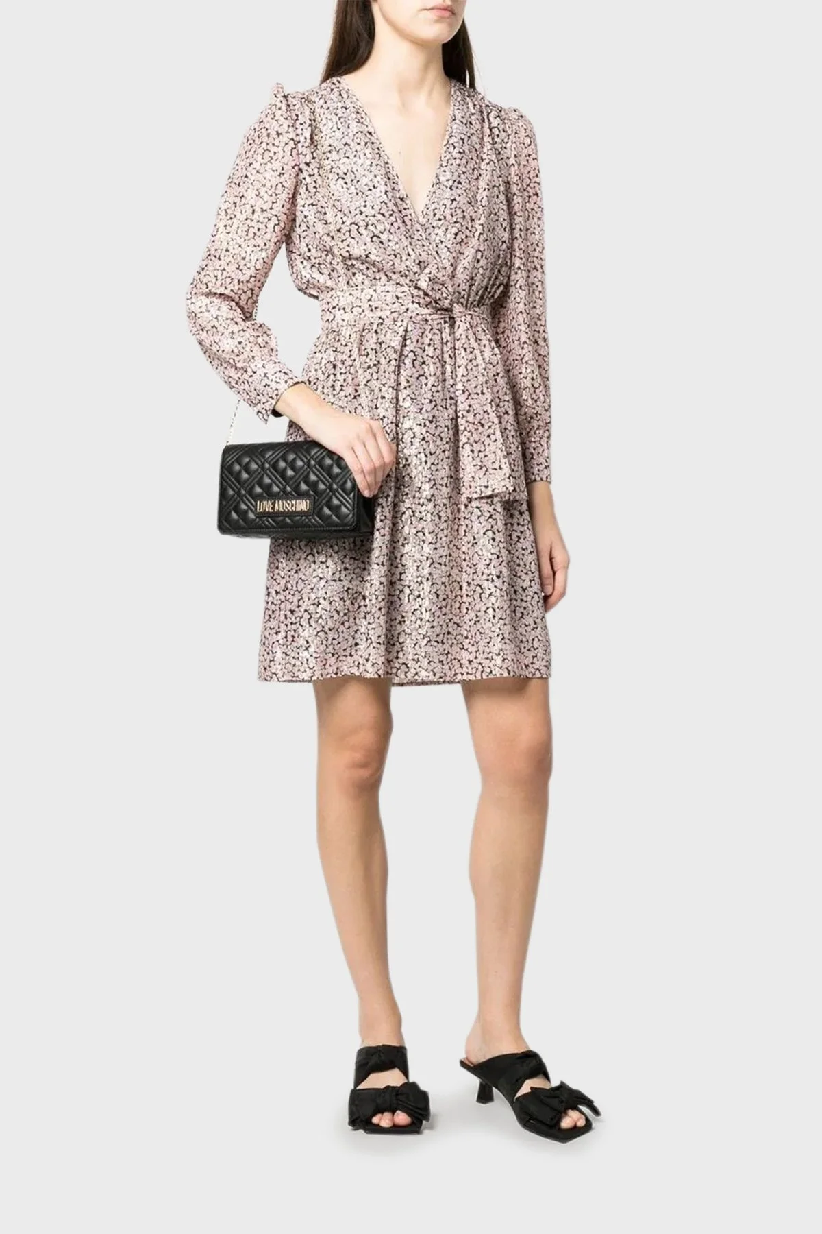 Love Moschino Logolu Zincir Askılı Kapitone Bayan Çanta JC4079PP1GLA0000 SİYAH - 2