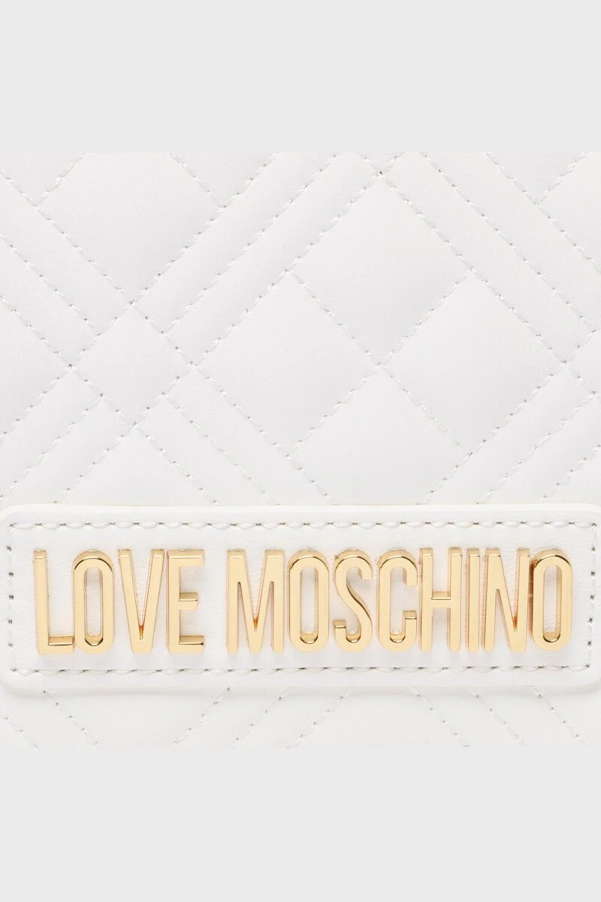 Love Moschino Logolu Zincir Askılı Kapitone Bayan Çanta JC4079PP1GLA0120 BEYAZ - 3