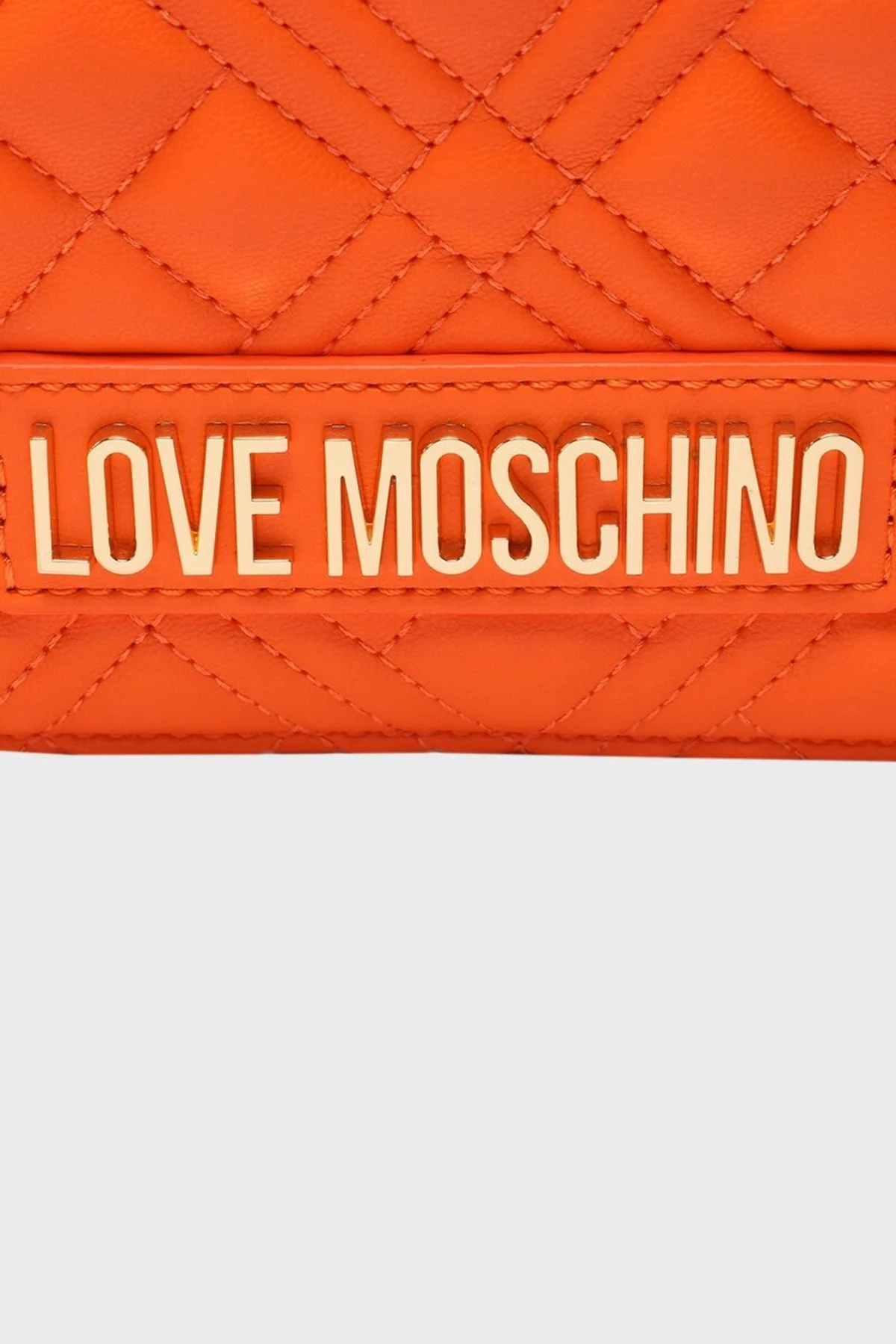 Love Moschino Logolu Zincir Askılı Kapitone Bayan Çanta JC4079PP1GLA0450 TURUNCU - 2