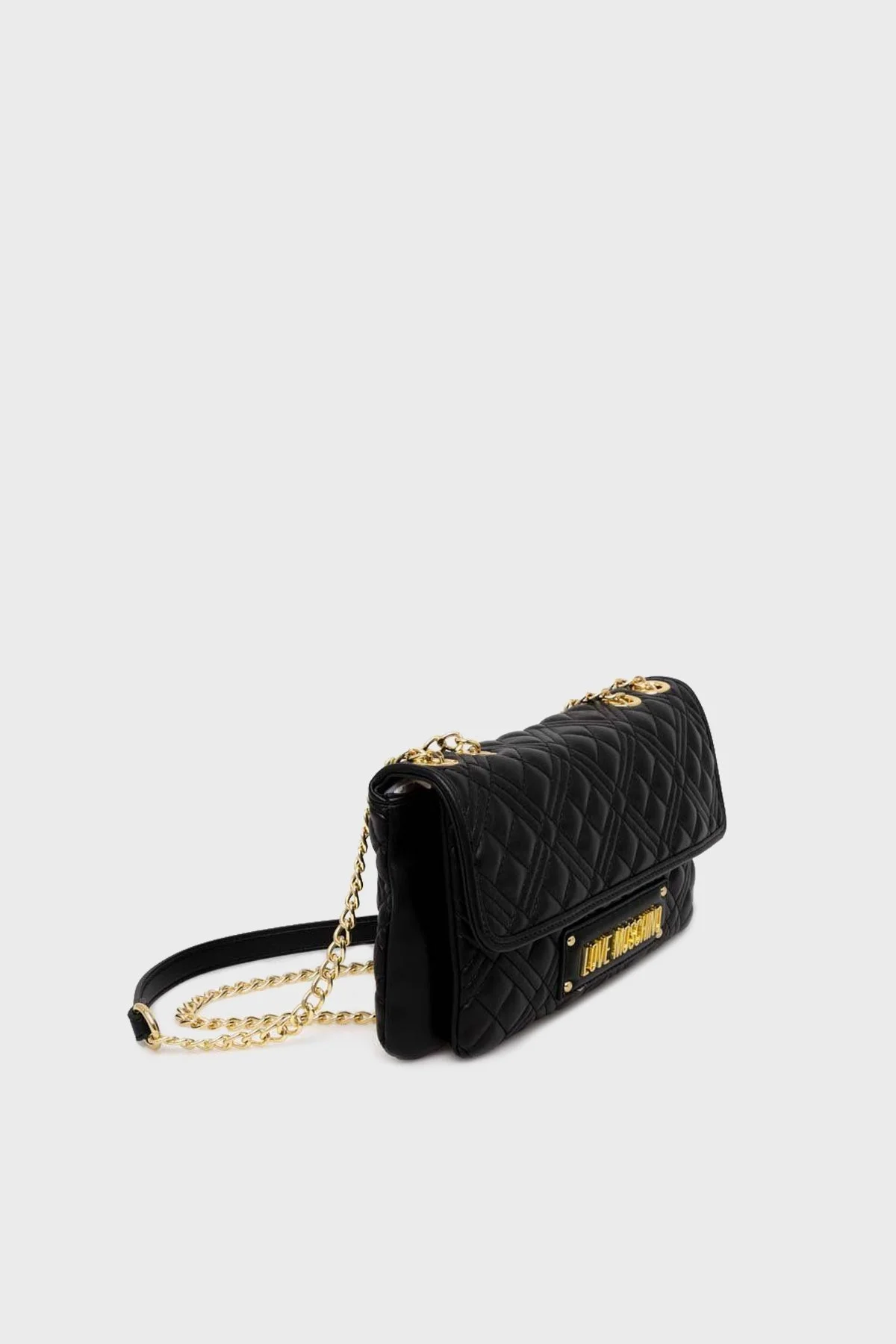 Love Moschino Logolu Zincir Askılı Kapitone Bayan Çanta JC4163PP0HLA0000 SİYAH - 2
