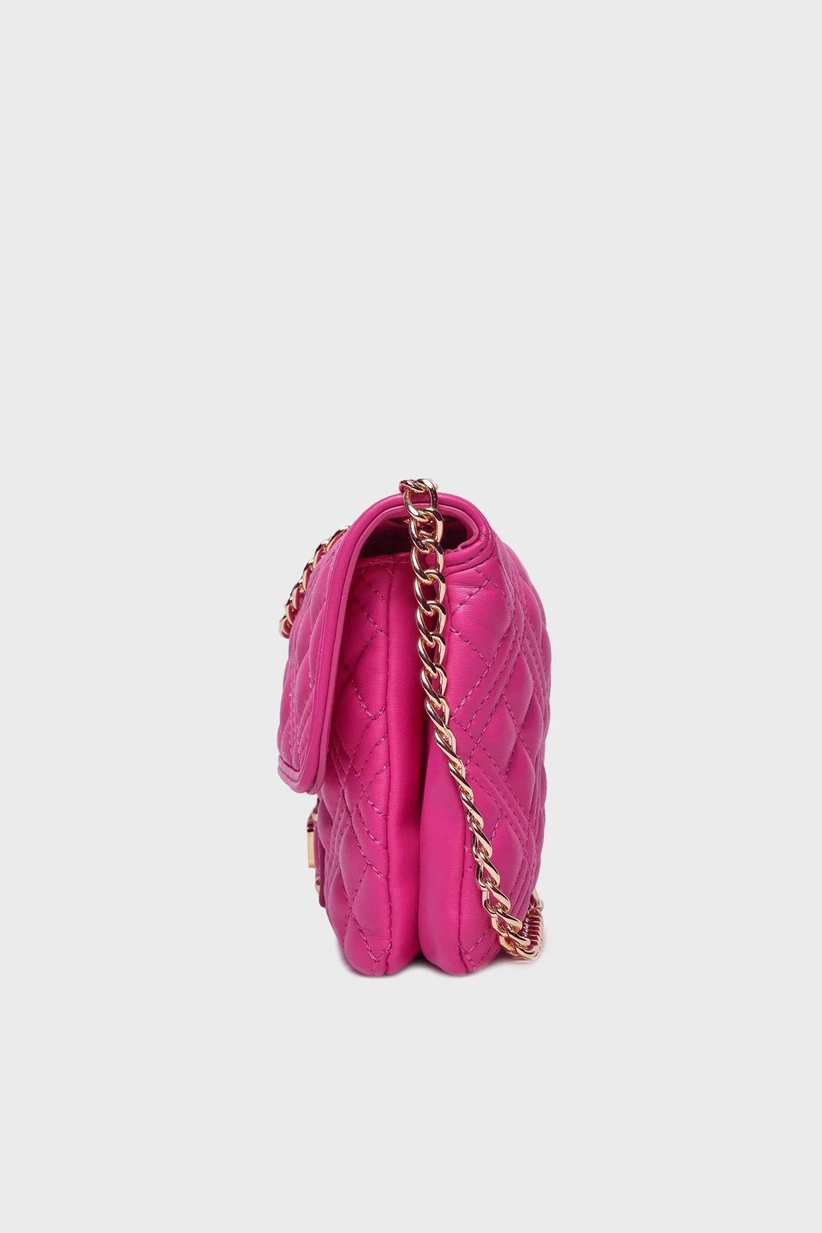 Love Moschino Logolu Zincir Askılı Kapitone Bayan Çanta JC4163PP0HLA0604 FUŞYA - 3