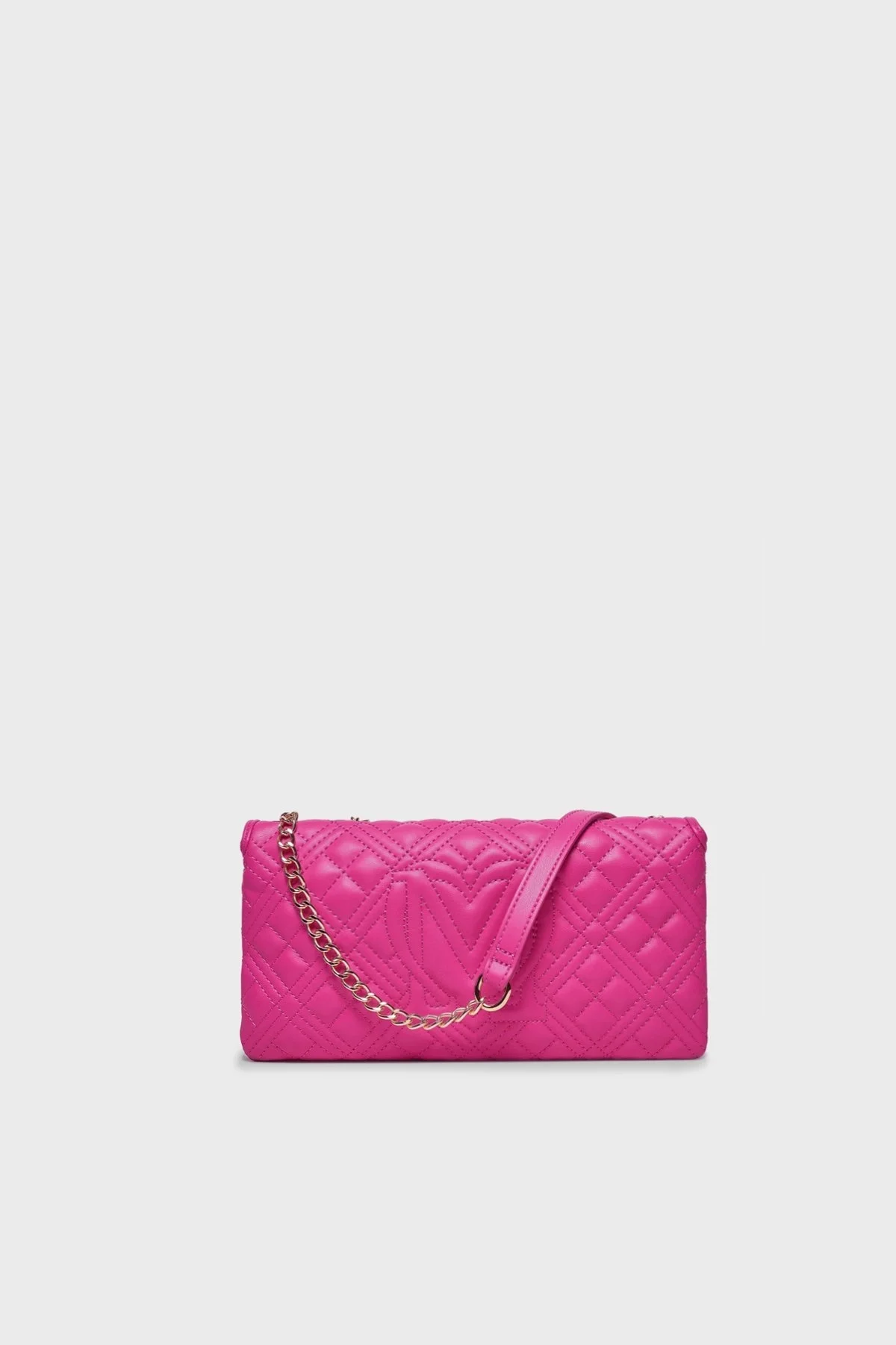 Love Moschino Logolu Zincir Askılı Kapitone Bayan Çanta JC4163PP0HLA0604 FUŞYA - 4