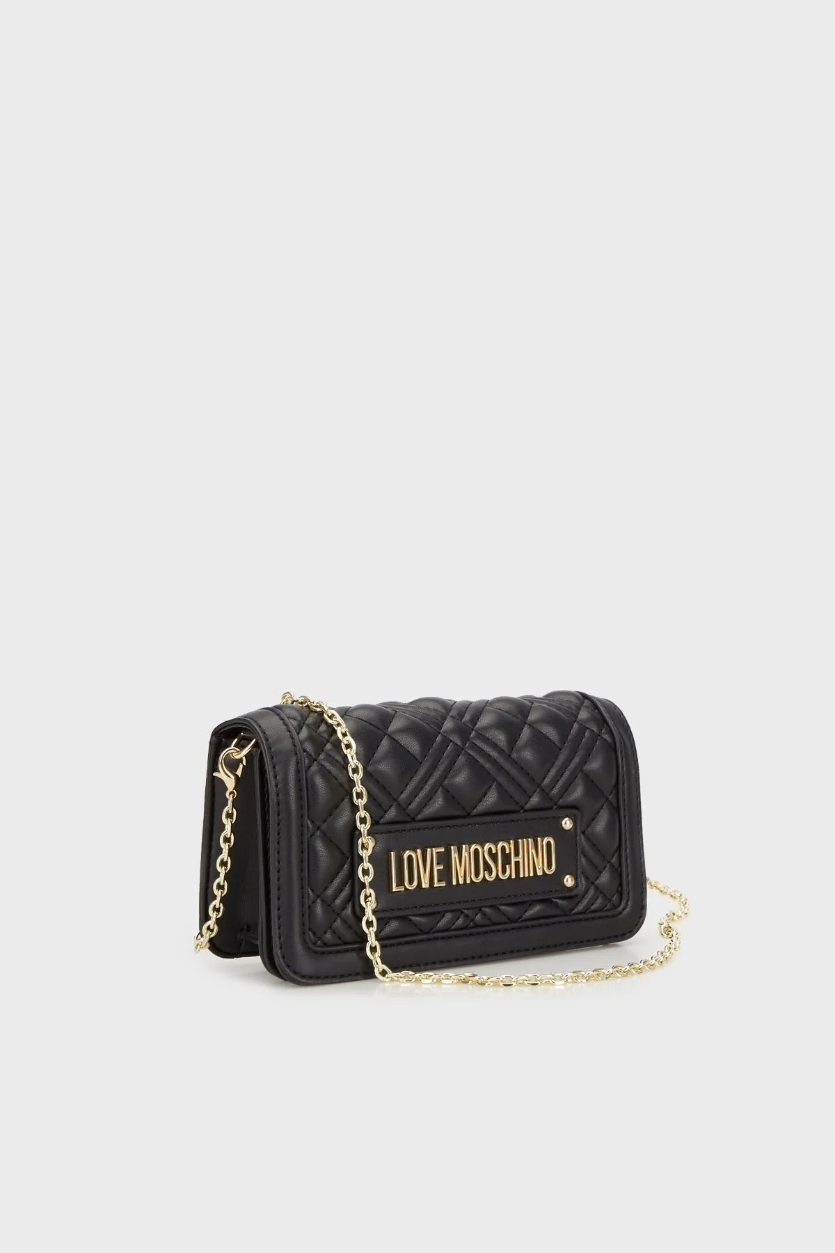 Love Moschino Logolu Zincir Askılı Kapitone Bayan Çanta JC5681PP1ILA0000 SİYAH - 2