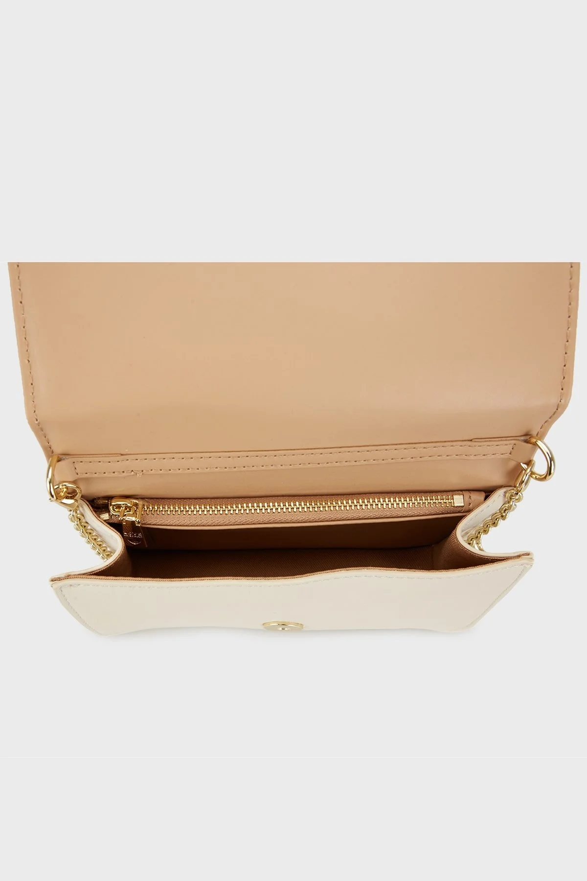 Love Moschino Logolu Zincir Askılı Kapitone Bayan Çanta JC5681PP1ILA0110 BEJ - 3