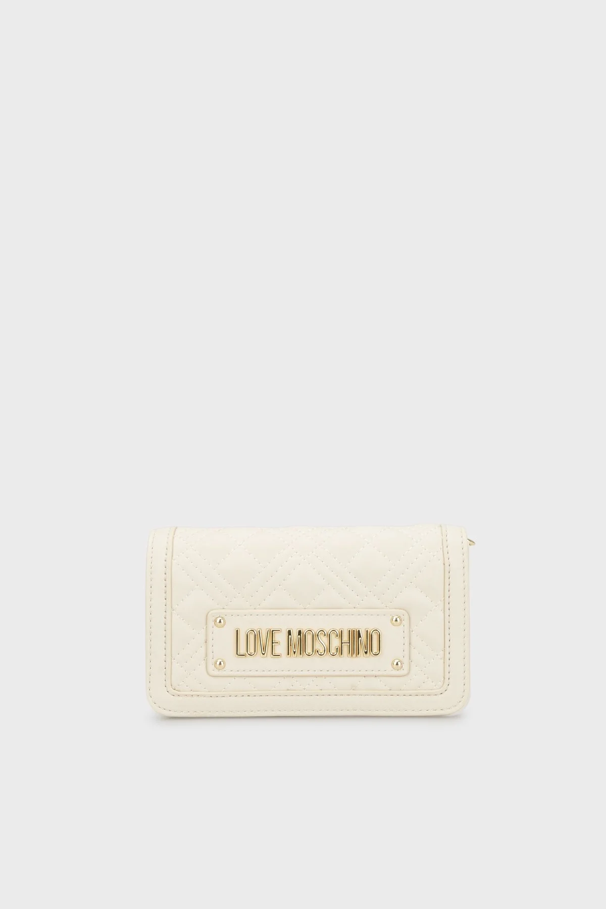 Love Moschino Logolu Zincir Askılı Kapitone Bayan Çanta JC5681PP1ILA0110 BEJ - 4