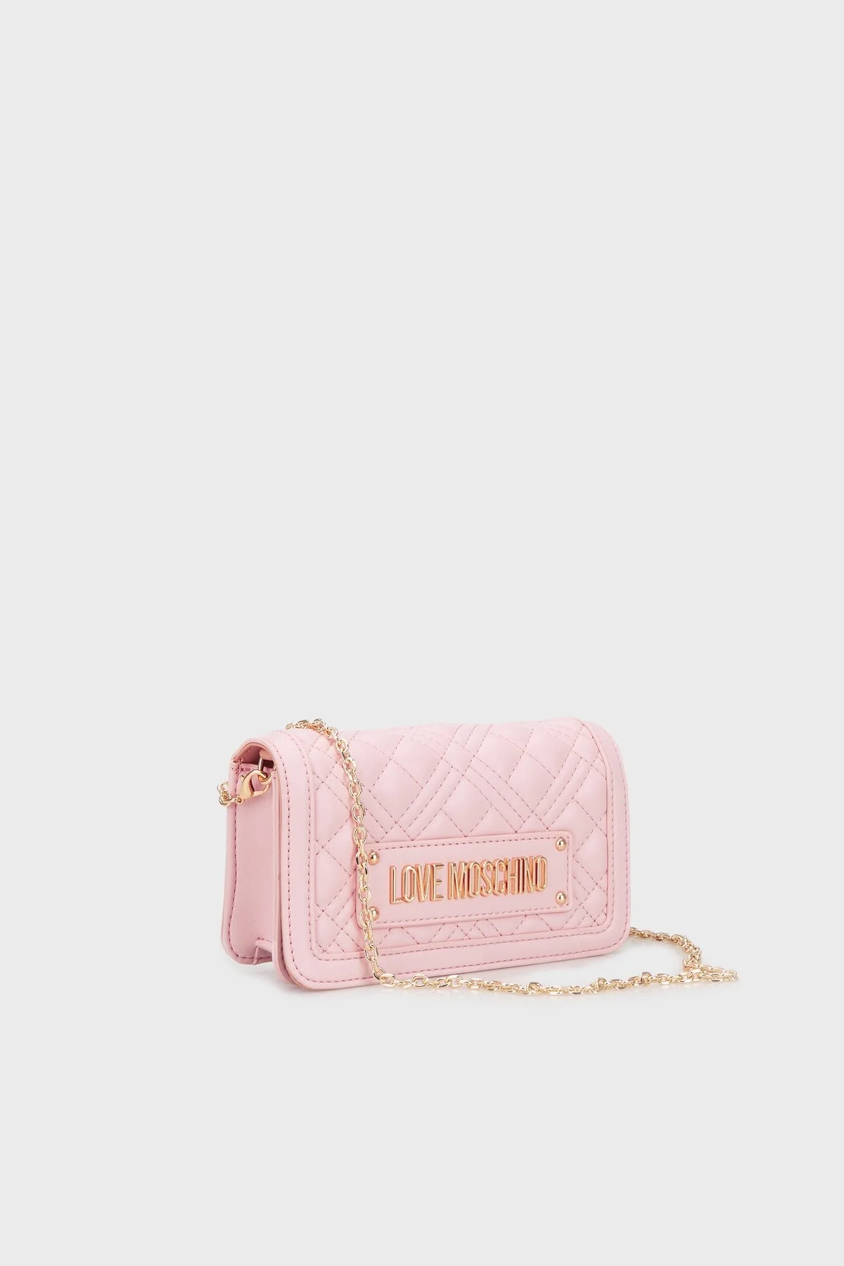 Love Moschino Logolu Zincir Askılı Kapitone Bayan Çanta JC5681PP1ILA0601 PUDRA - 2