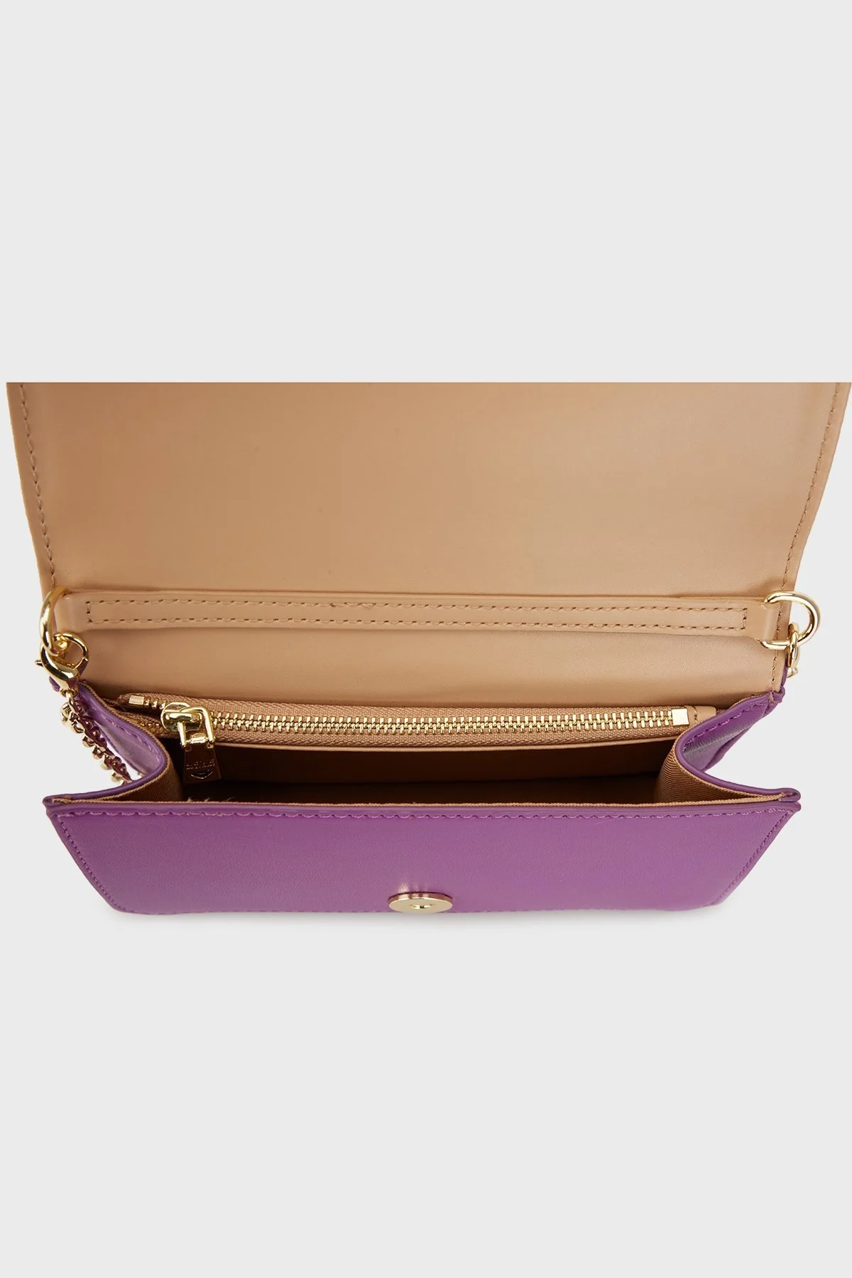 Love Moschino Logolu Zincir Askılı Kapitone Bayan Çanta JC5681PP1ILA0650 MOR - 4