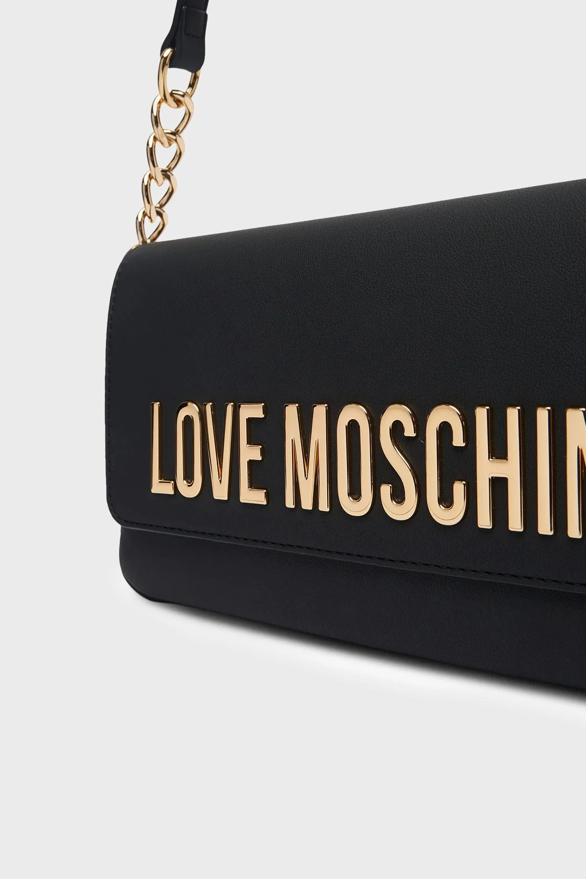 Love Moschino Logolu Zincir Detaylı Ayarlanabilir Askılı Bayan Çanta JC4109PP1OKD0000 SİYAH - 5