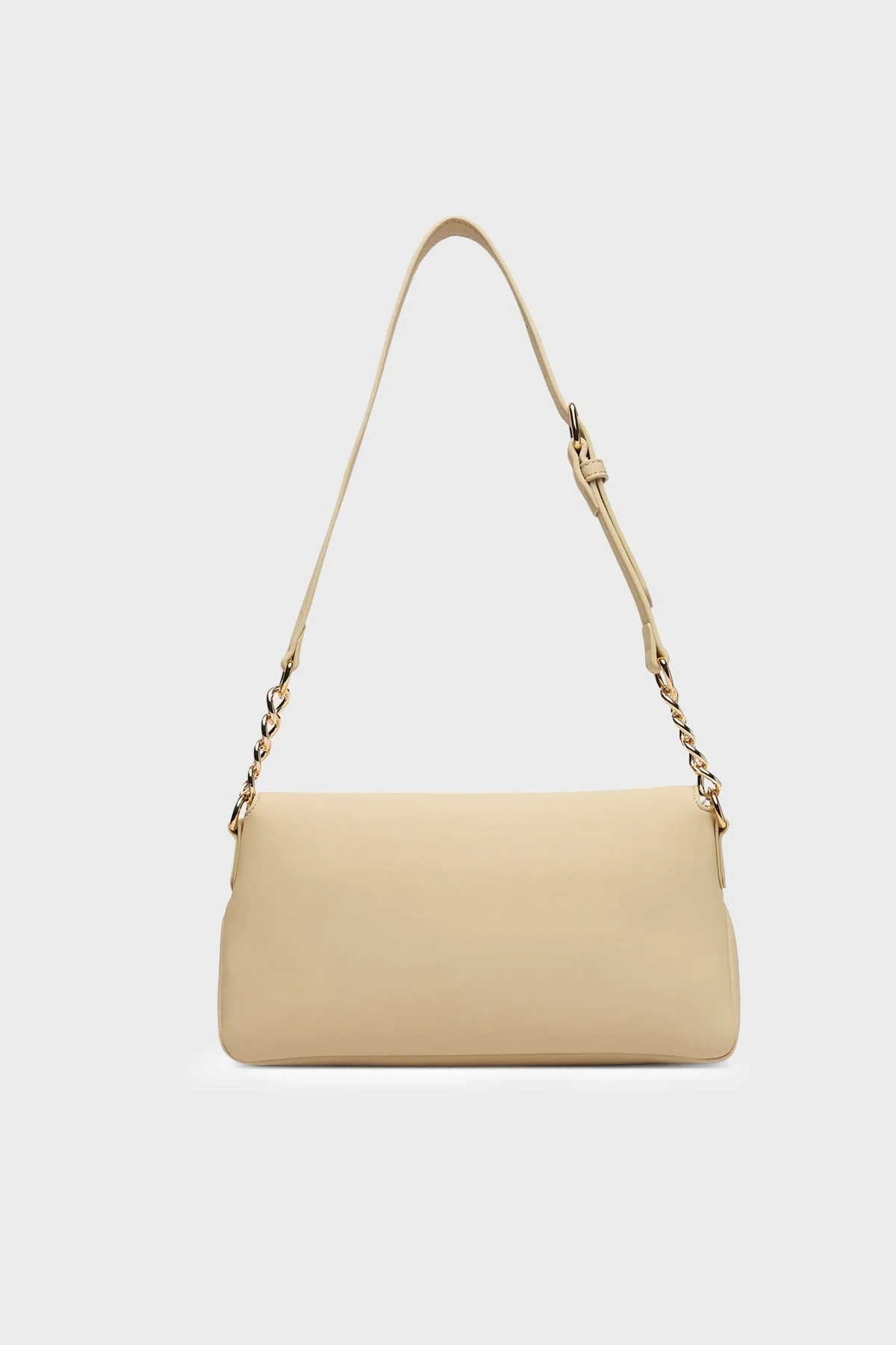 Love Moschino Logolu Zincir Detaylı Ayarlanabilir Askılı Bayan Çanta JC4109PP1OKD0129 BEJ - 3