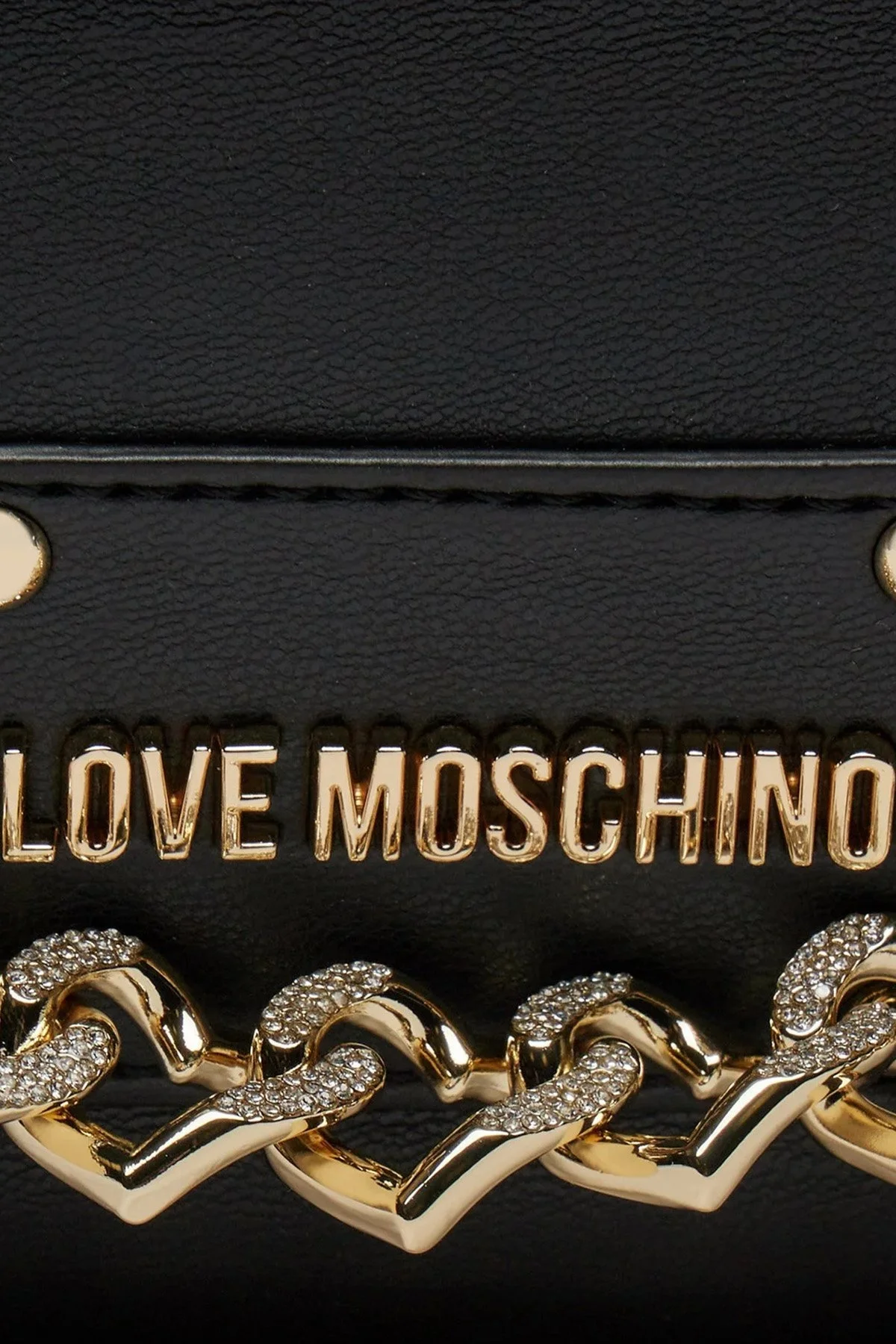 Love Moschino Logolu Zincir Detaylı Bayan Bel Çantası JC4123PP1ILN100A SİYAH - 3