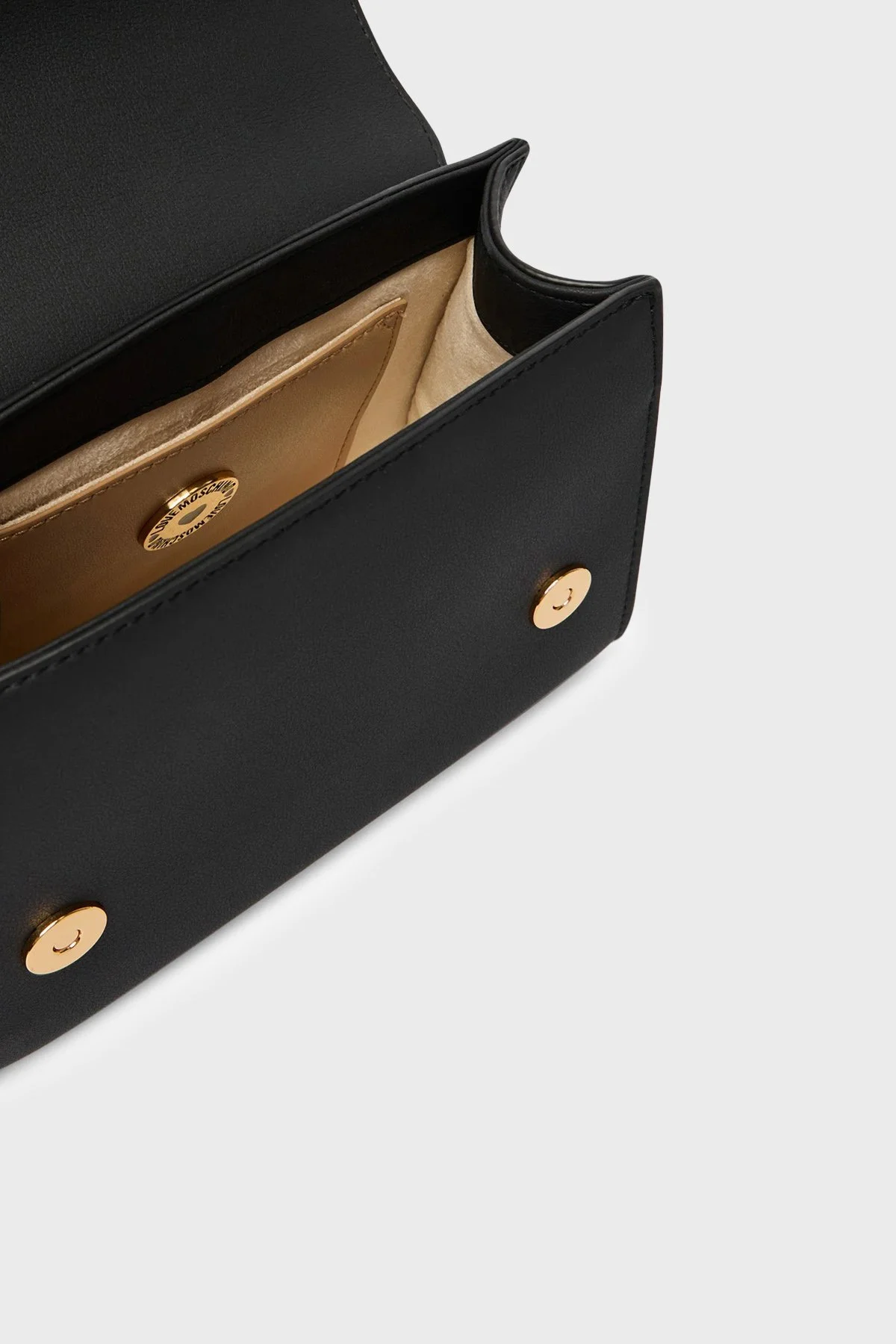 Love Moschino Logolu Zincir Detaylı Çıkarılabilir Askılı Bayan Çanta JC4024PP1OKD0000 SİYAH - 5