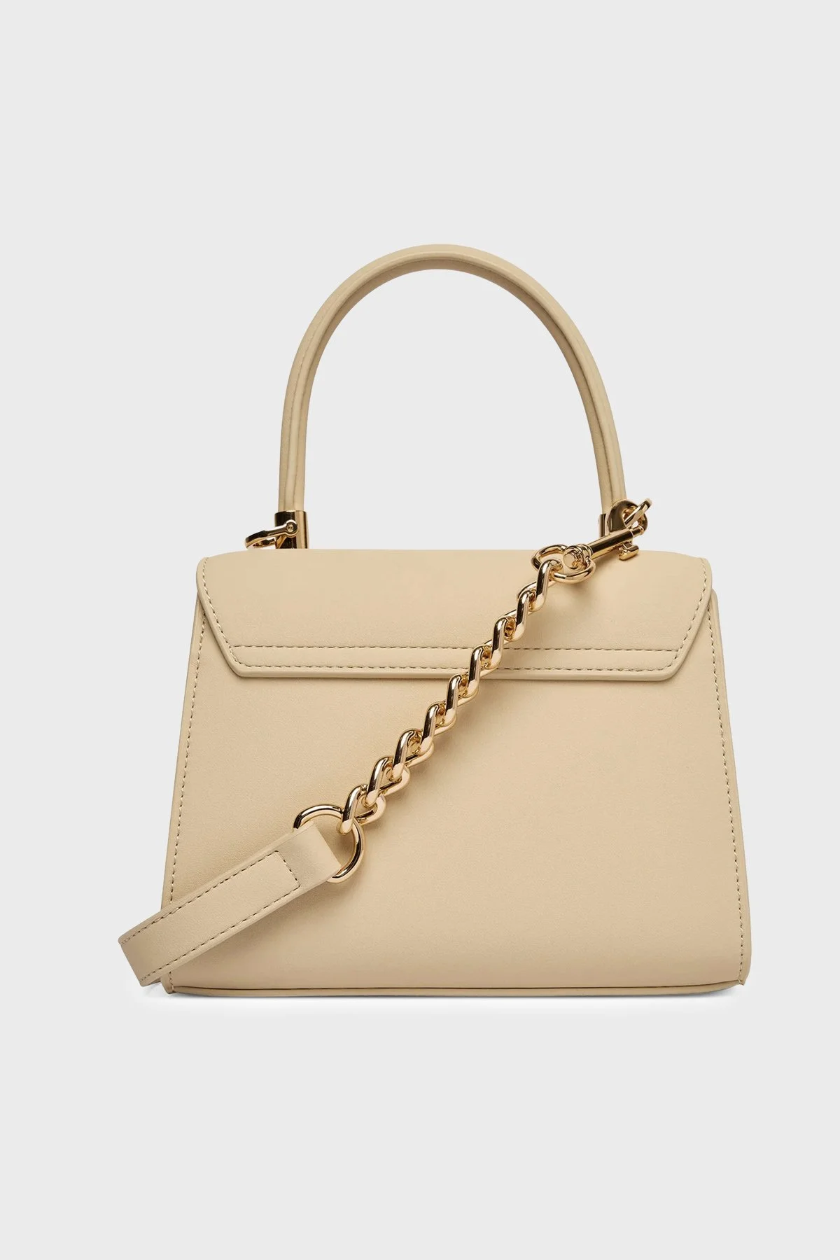 Love Moschino Logolu Zincir Detaylı Çıkarılabilir Askılı Bayan Çanta JC4024PP1OKD0129 BEJ - 3