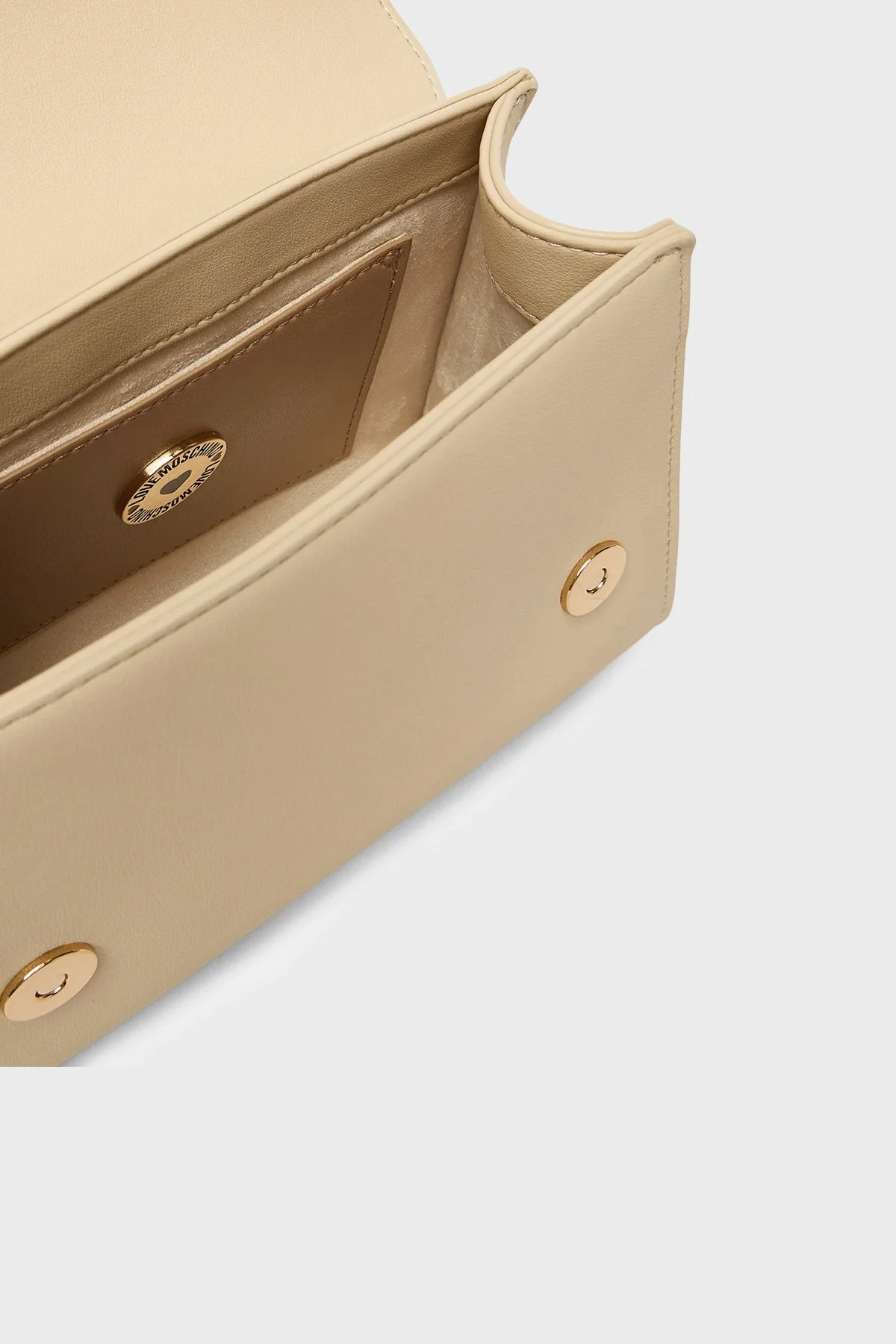 Love Moschino Logolu Zincir Detaylı Çıkarılabilir Askılı Bayan Çanta JC4024PP1OKD0129 BEJ - 5