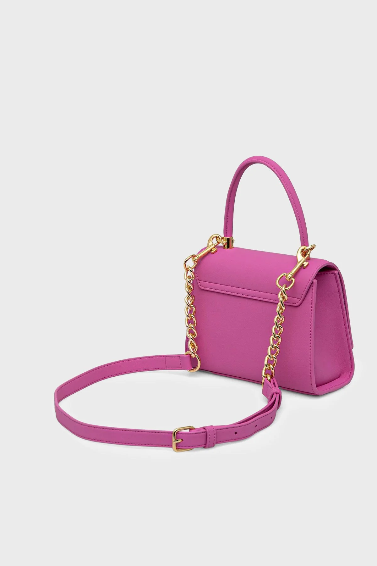 Love Moschino Logolu Zincir Detaylı Çıkarılabilir Askılı Kadın Çanta JC4024PP1OKD0604 PEMBE - 2