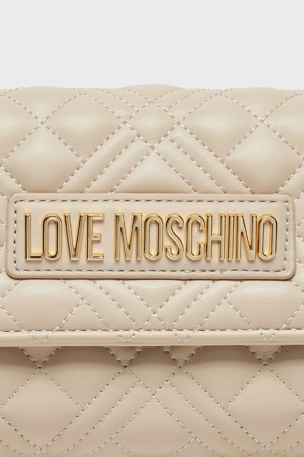 Love Moschino Logolu ZincirAskılı Kapitone Bayan Çanta JC4294PP0ILA0110 TAŞ - 5
