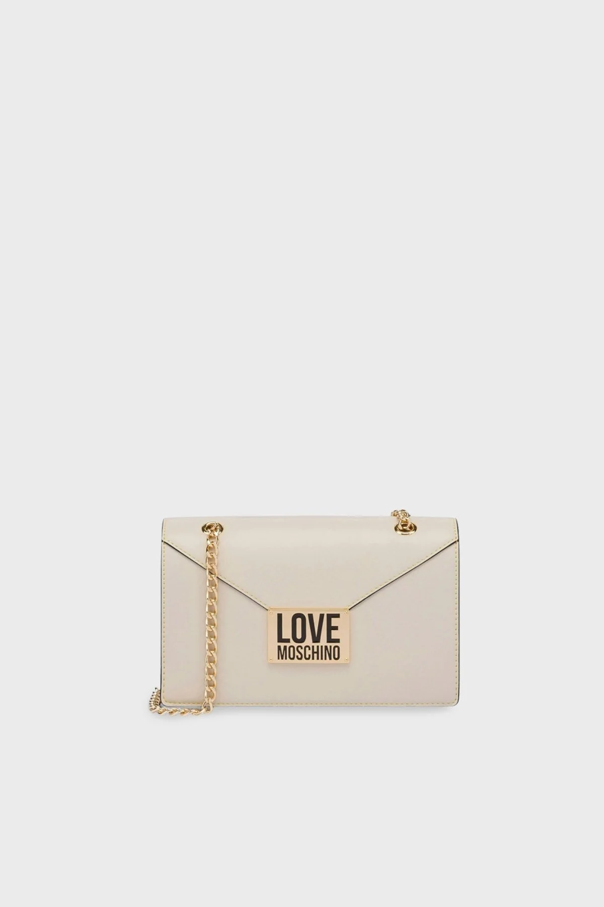 Love Moschino Logolu Zincirli Bayan Çanta JC4073PP1LLG111A BEJ - 1