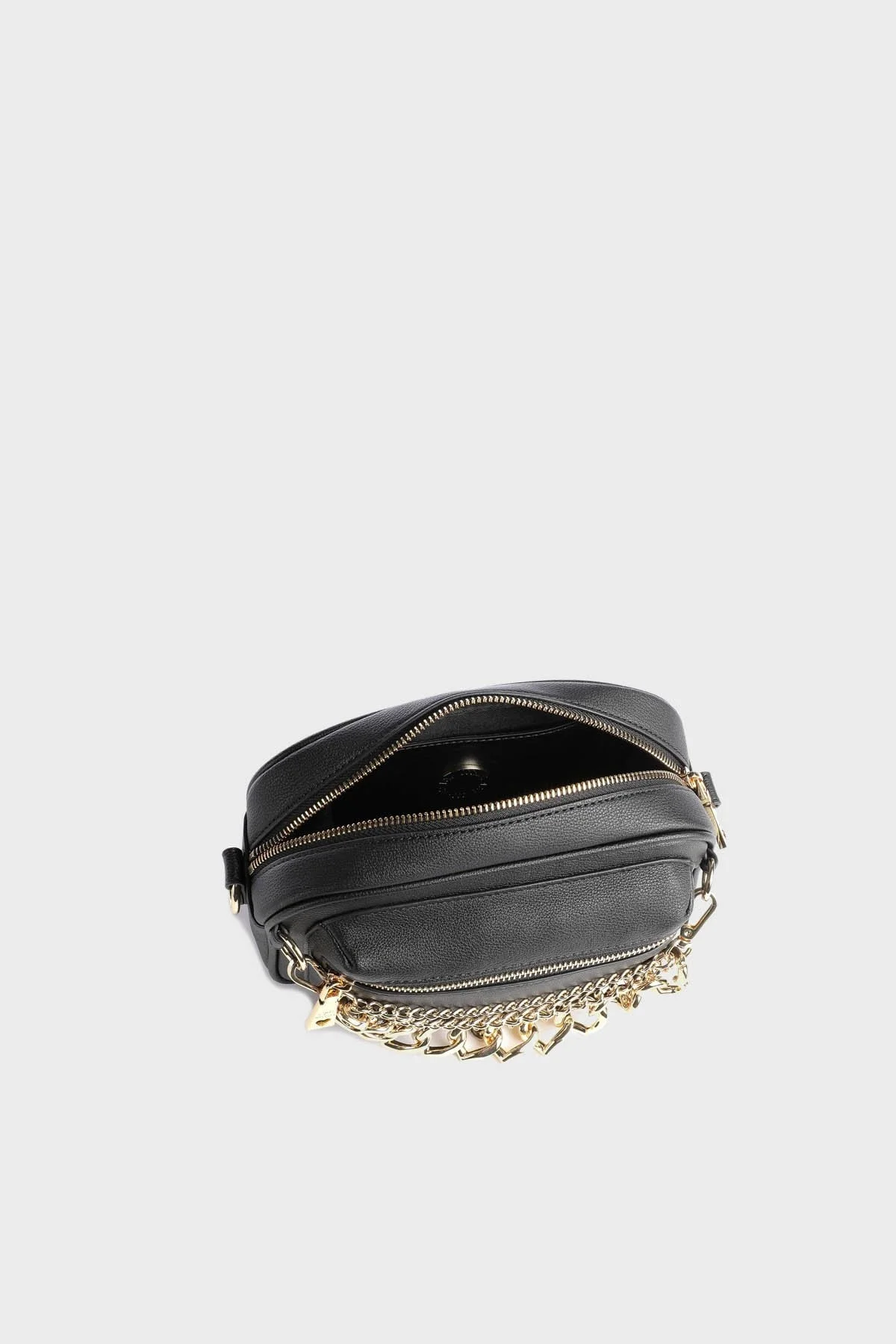 Love Moschino Logolu Zincirli Çıkarılabilir Uzatma Askılı Bayan Çanta JC4291PP0GKT0000 SİYAH - 3