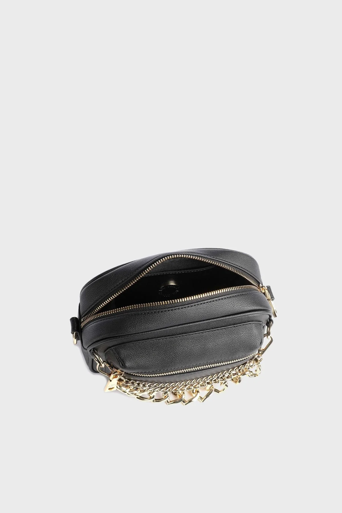 Love Moschino Logolu Zincirli Çıkarılabilir Uzatma Askılı Bayan Çanta JC4291PP0GKT0000 SİYAH - 5