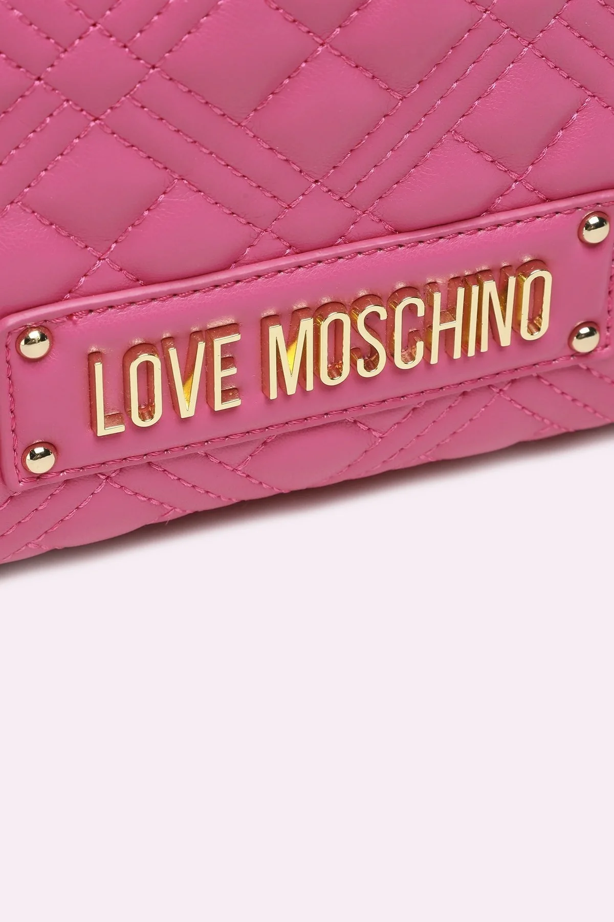 Love Moschino Logolu Zincirli Kapitone Bayan Sırt Çantası JC4018PP1GLA0615 FUŞYA - 5