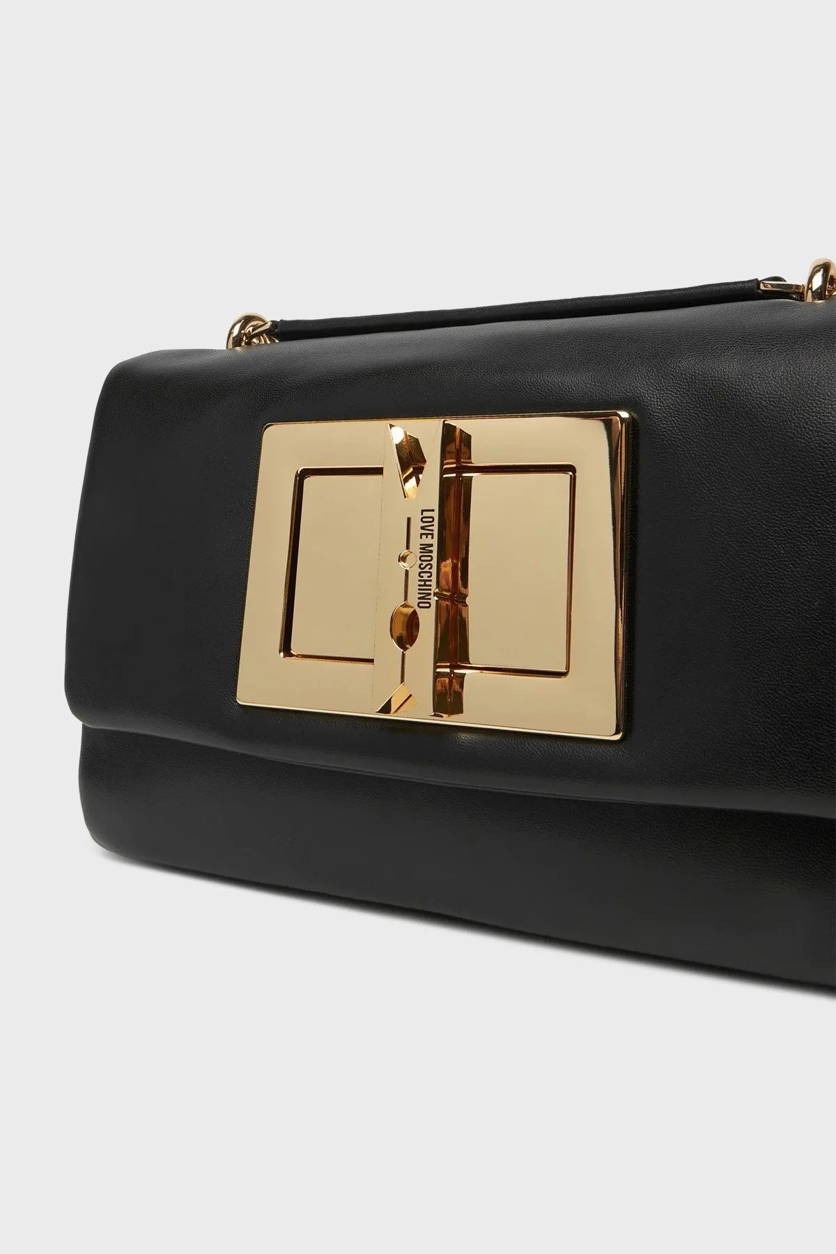 Love Moschino Mandal Detaylı Zincir Askılı Bayan Çanta JC4164PP1MLM0000 SİYAH - 7