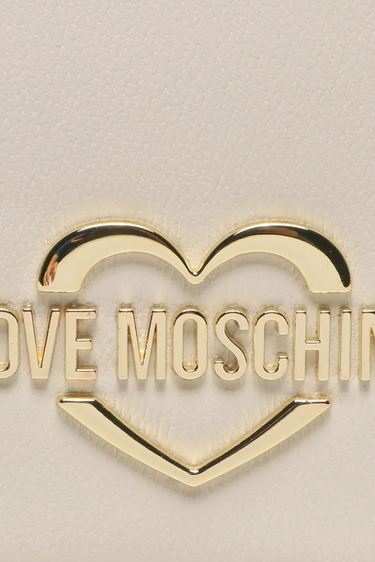 Love Moschino Mini Cüzdanlı Ayarlanabilir Ve Çıkarılabilir Omuz Askılı Bayan Çanta JC4081PP1HLD0110 EKRU - 2