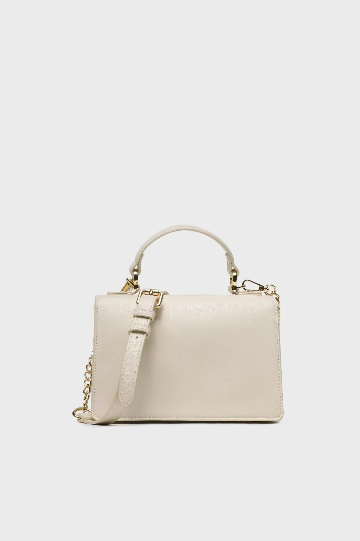 Love Moschino Mini Cüzdanlı Ayarlanabilir Ve Çıkarılabilir Omuz Askılı Bayan Çanta JC4081PP1HLD0110 EKRU - 5