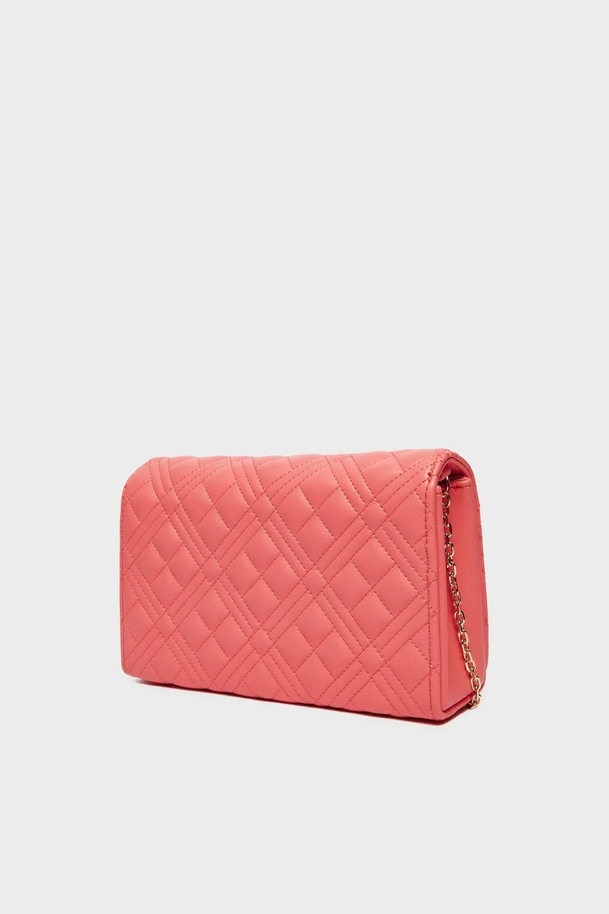 Love Moschino Parlak Kapitoneli Zincir Askılı Bayan Çanta JC4079PP1MLA0464 PEMBE - 6