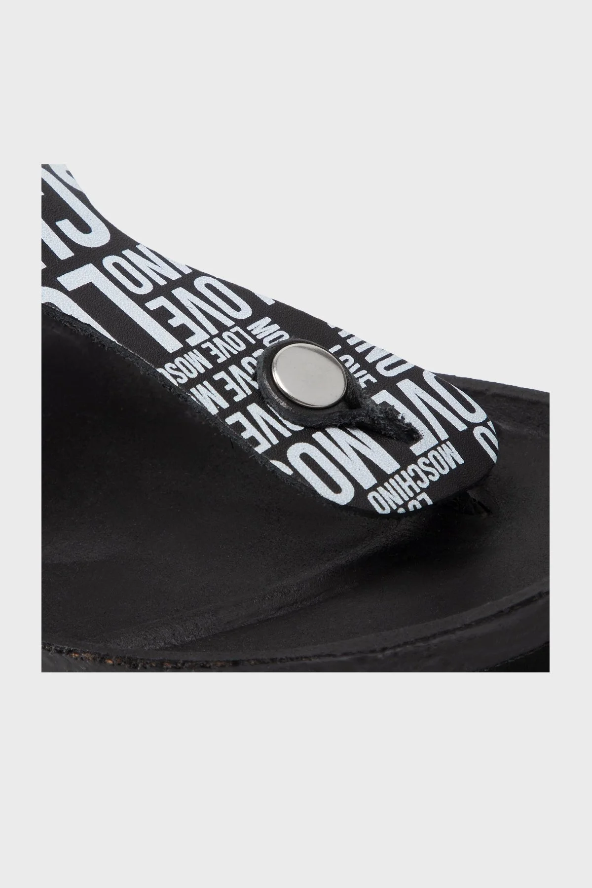 Love Moschino Parmak Arası Bayan Terlik JA28133G1EIJ000A SİYAH - 4