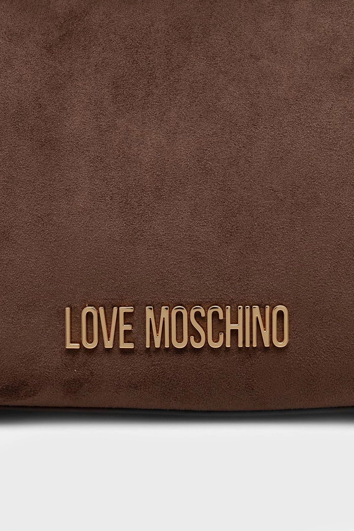 Love Moschino Süet Ayarlanabilir Askılı Kadın Çanta JC4091PP1PLD130A Kahve-bej - 4