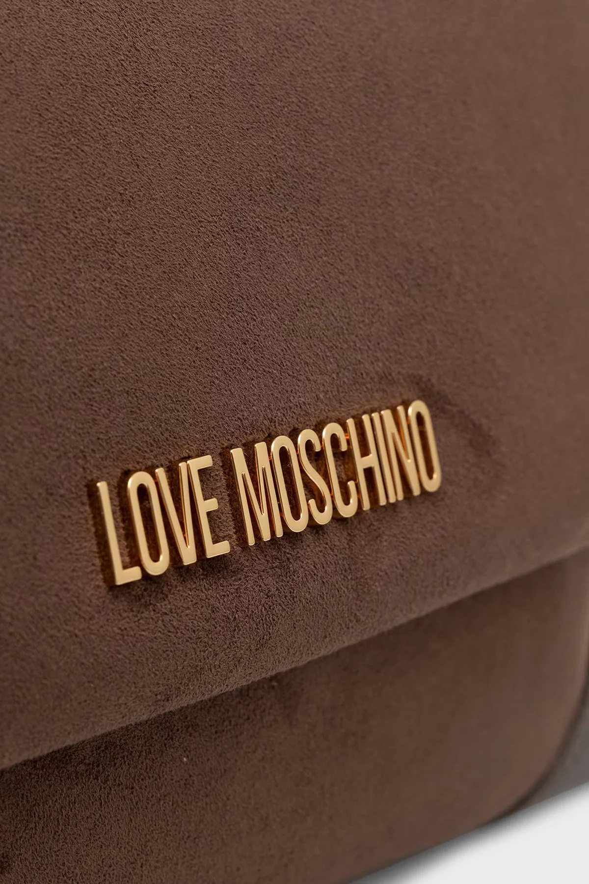 Love Moschino Süet Ayarlanabilir Askılı Kadın Çanta JC4092PP1PLD130A Kahve-bej - 4