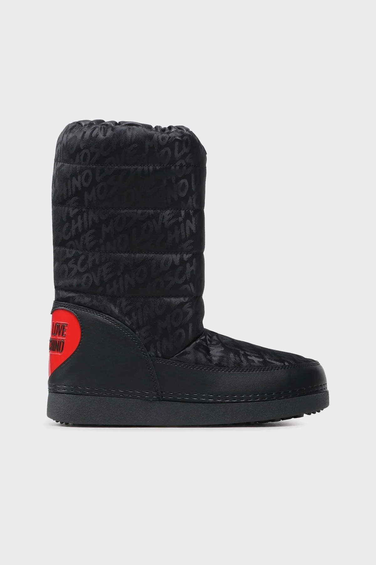 Love Moschino Suya Dayanıklı Logolu Büzgülü Bayan Kar Botu JA24152G1HIT6000 SİYAH - 1