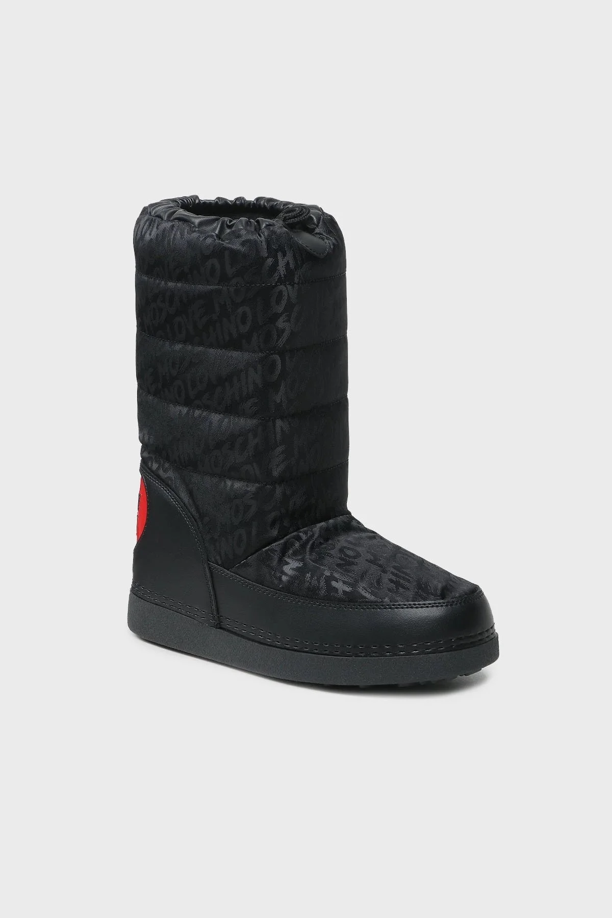 Love Moschino Suya Dayanıklı Logolu Büzgülü Bayan Kar Botu JA24152G1HIT6000 SİYAH - 2