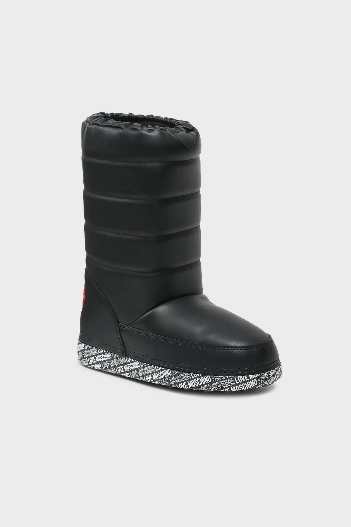 Love Moschino Suya Dayanıklı Logolu Büzgülü Bayan Kar Botu JA24162G1HIT400B SİYAH - 2