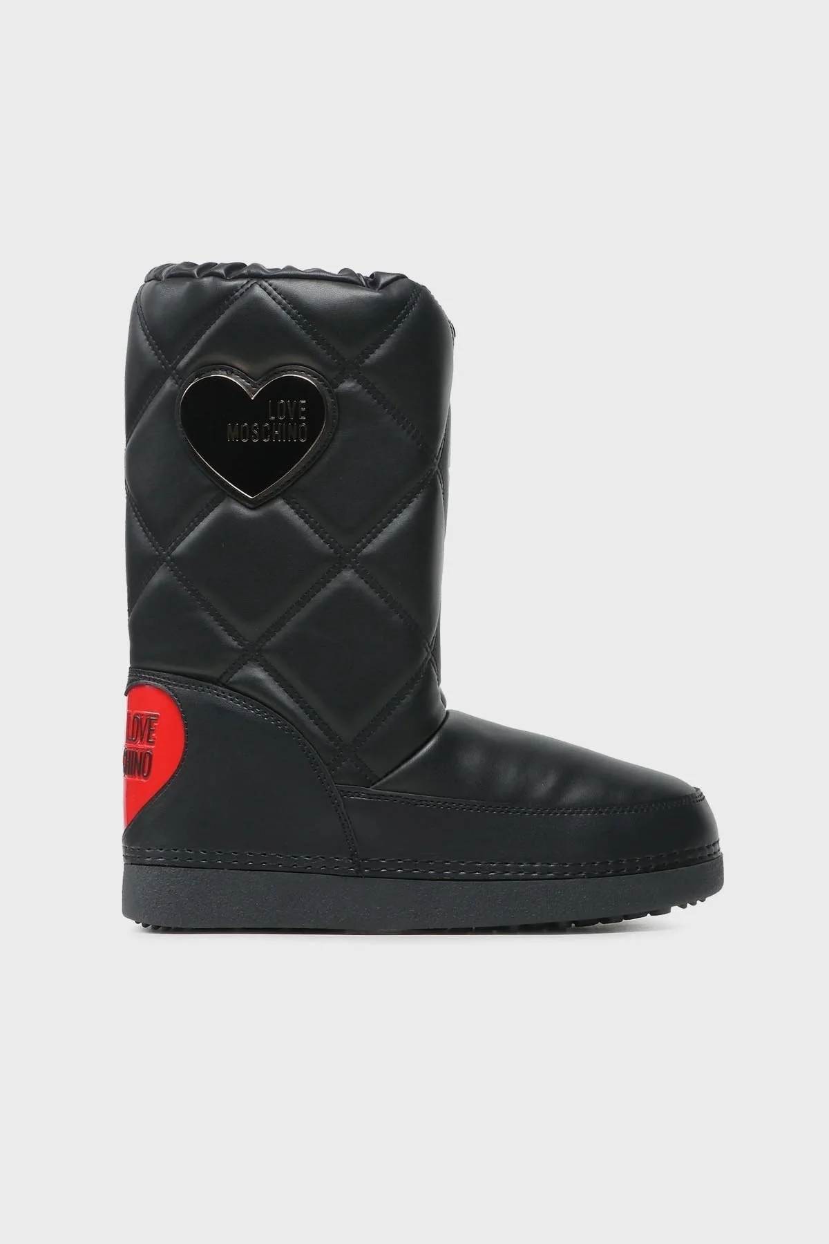 Love Moschino Suya Dayanıklı Logolu Büzgülü Bayan Kar Botu JA24172G1HIT7000 SİYAH - 1