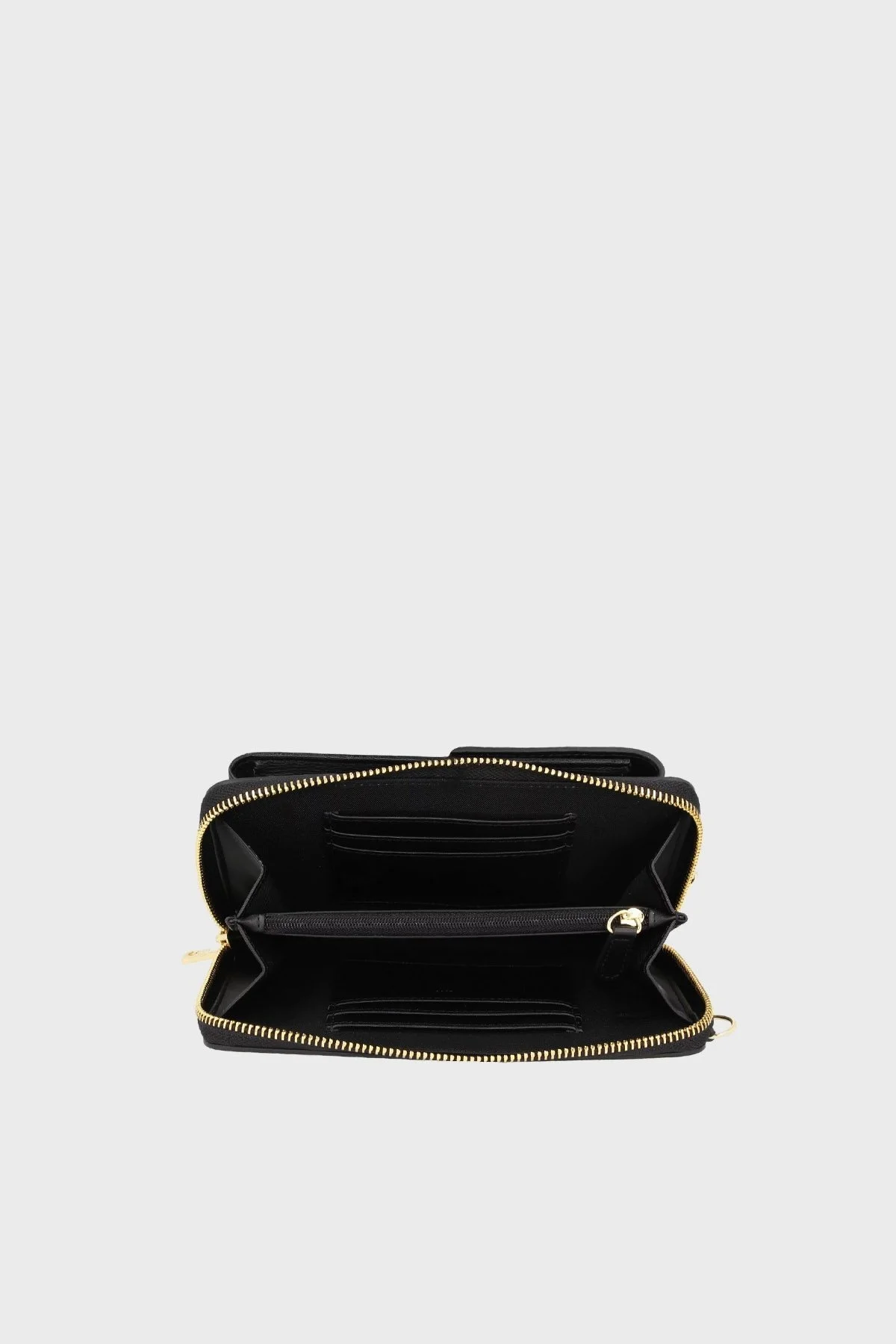 Love Moschino Telefon Bölmeli Zincir Askılı Kapitone Bayan Cüzdan JC5701PP1HLD0000 SİYAH - 3