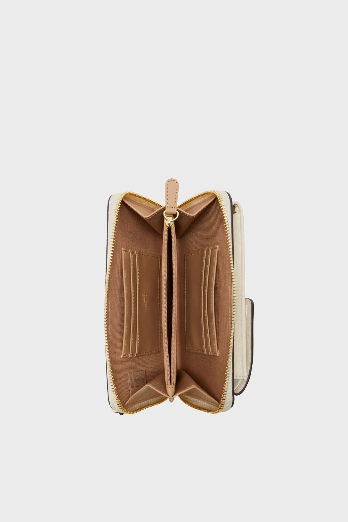 Love Moschino Telefon Bölmeli Zincir Askılı Kapitone Bayan Cüzdan JC5701PP1HLD0110 EKRU - 3