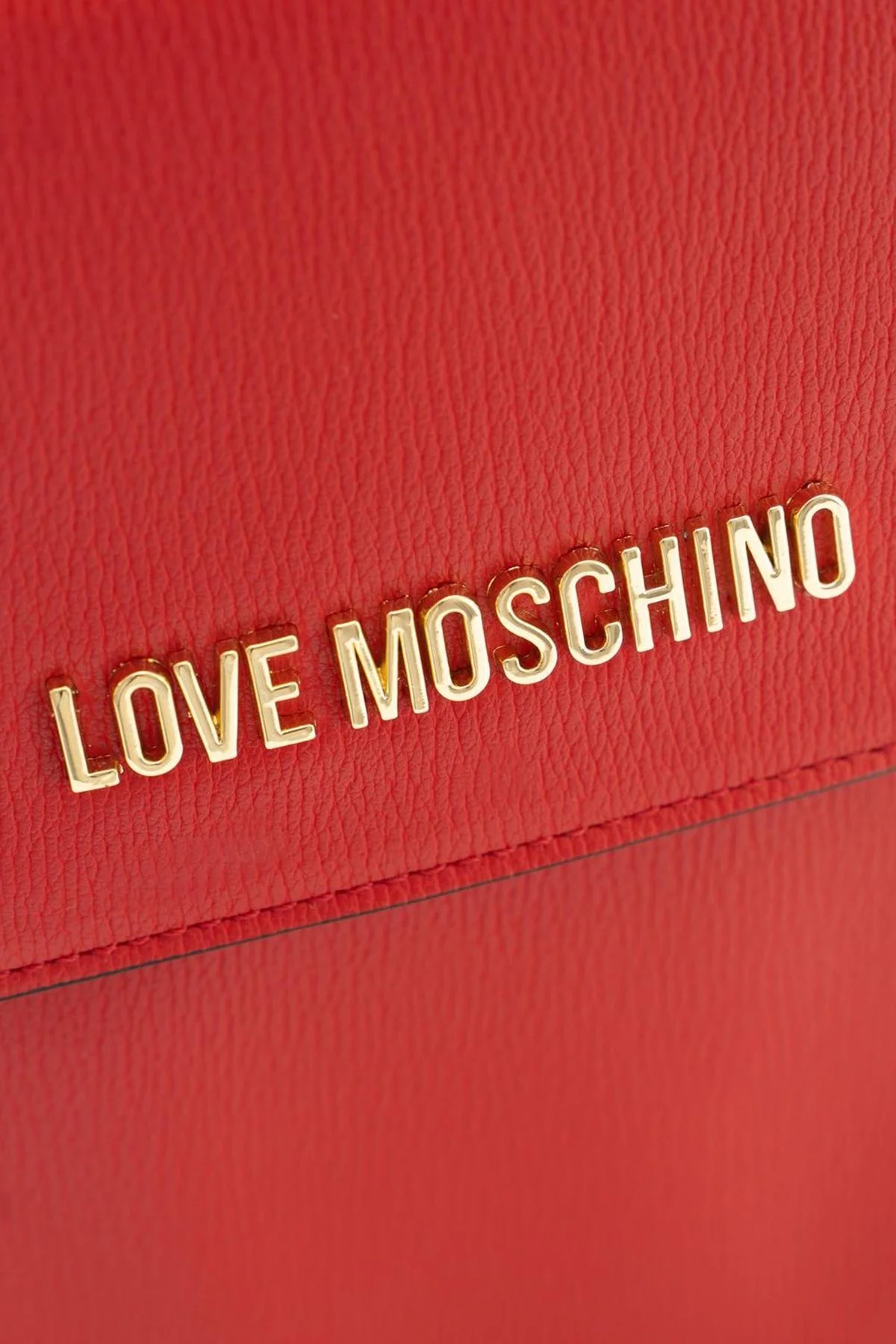 Love Moschino Telefon Bölmeli Zincir Askılı Kapitone Bayan Cüzdan JC5701PP1HLD0500 KIRMIZI - 4