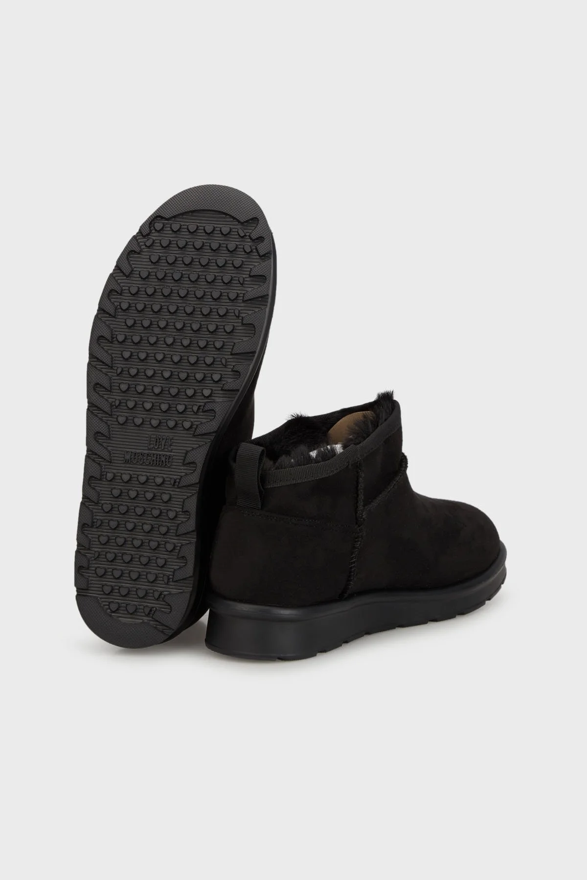 Love Moschino Yapay Yumuşak Tüylü Süet Bayan Bot JA24043H0LJAW000 SİYAH - 4